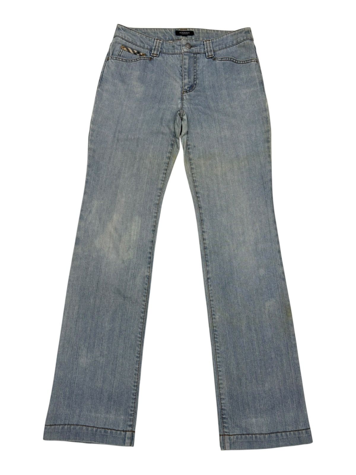Burberry Burberry Light Acid Wash Bootcut Jeans Size 30" / US 8 / IT 44 - 7 Thumbnail