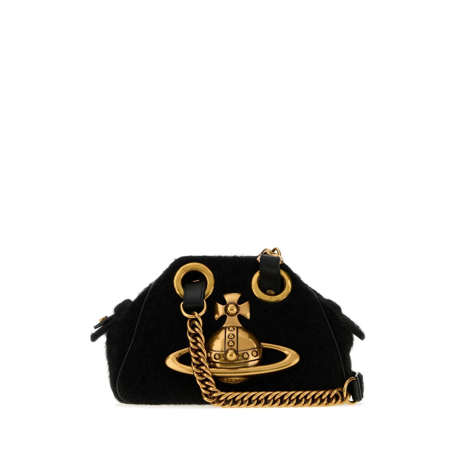 Vivienne Westwood VIVIENNE WESTWOOD Black Archive Orb Chain Shoulder Bag New & Size ONE SIZE - 1 Thumbnail
