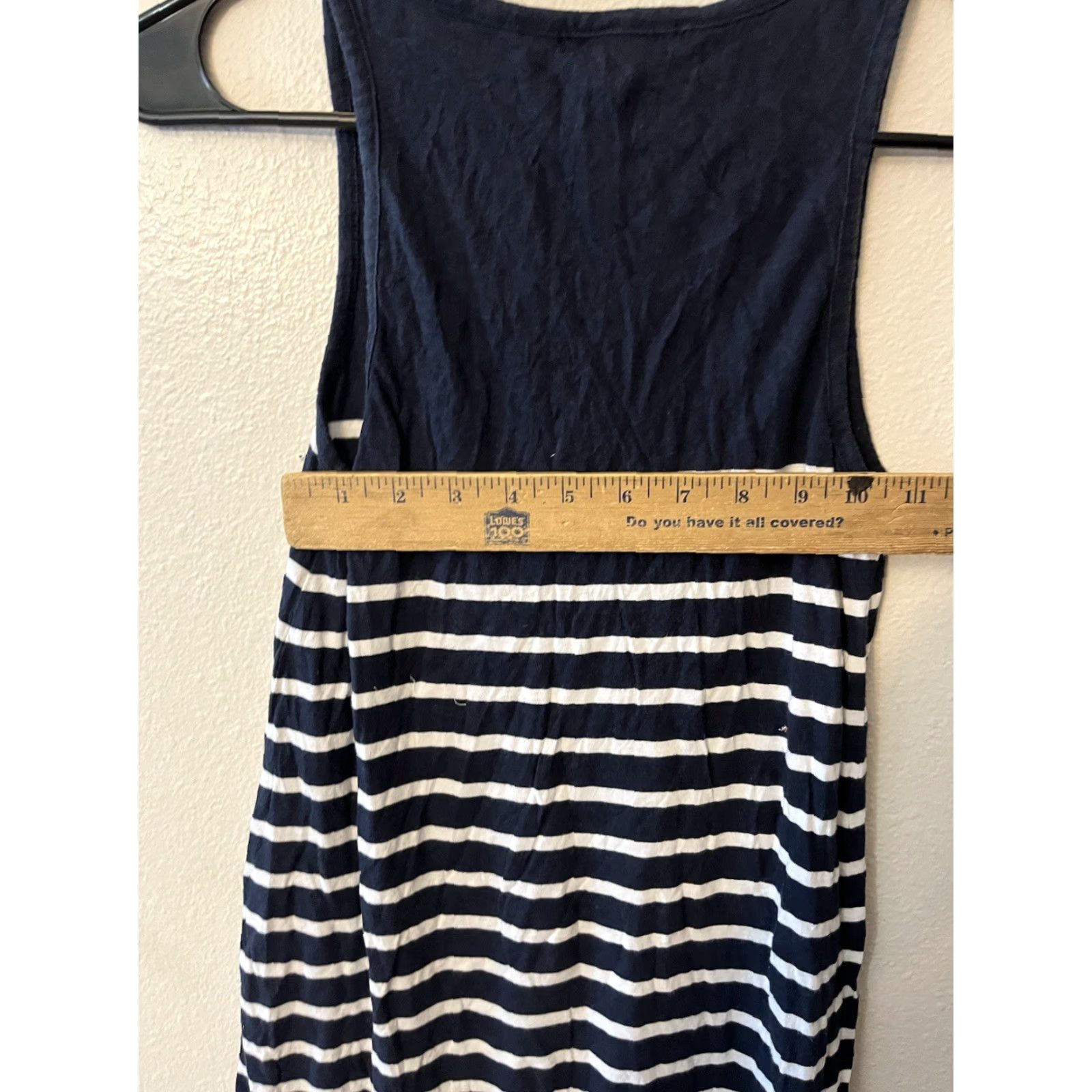 Gap VINTAGE Gap Women's Tank Dress XS Navy White Striped Cotton Sleeveless Casual Formal Summer Size XS / US 0-2 / IT 36-38 - 4 Thumbnail