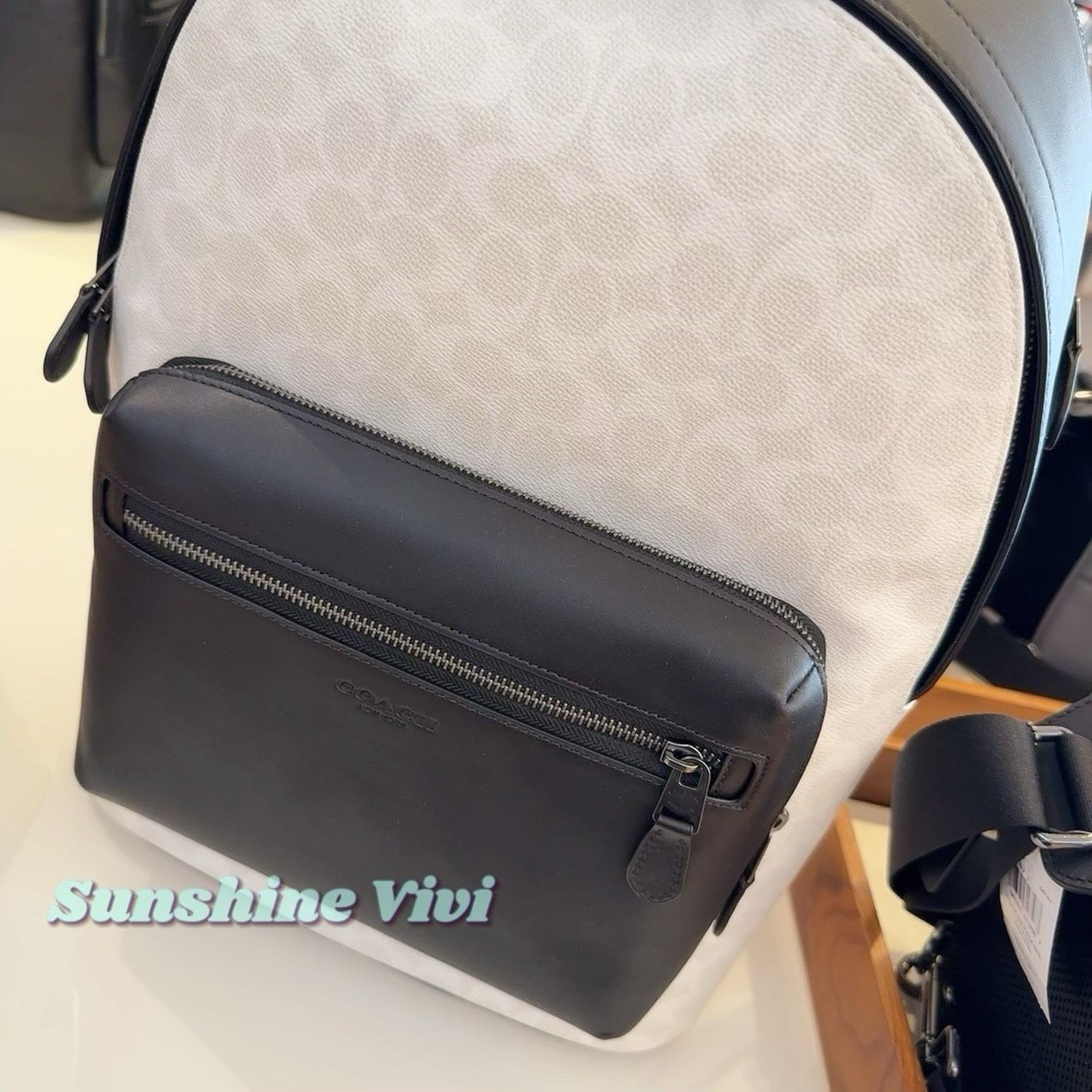 Coach NWT Coach West Backpack Cv925 Gunmetal/Chalk/Black Size ONE SIZE - 6 Thumbnail
