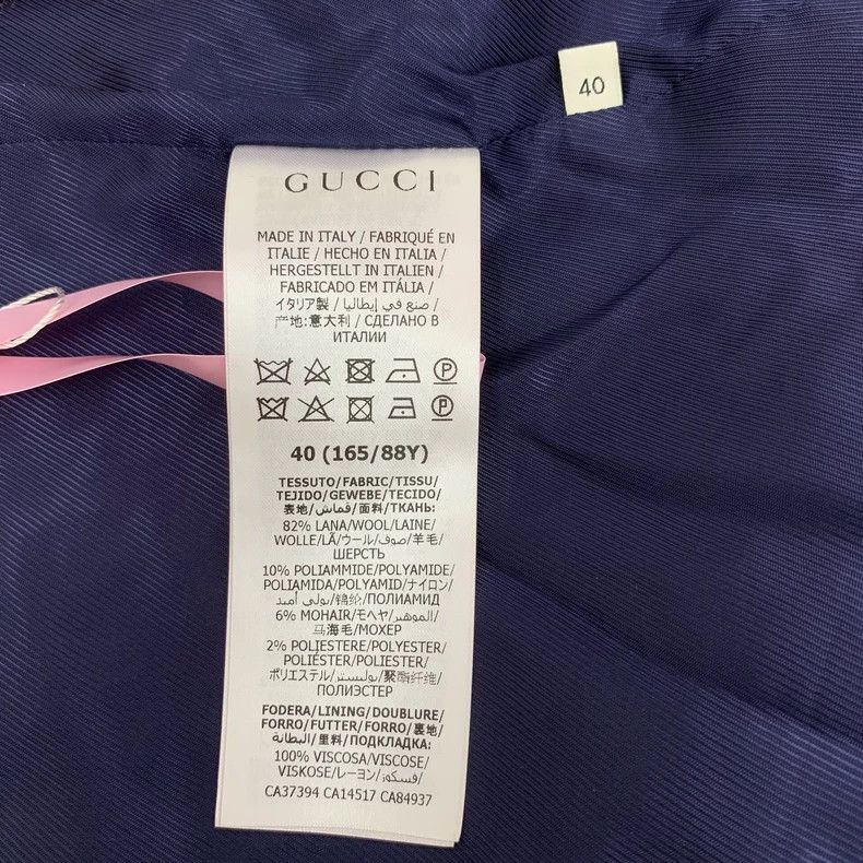 Gucci Gucci Red plaid wool lapel double-breasted woven tweed jack Size S / US 4 / IT 40 - 6 Thumbnail