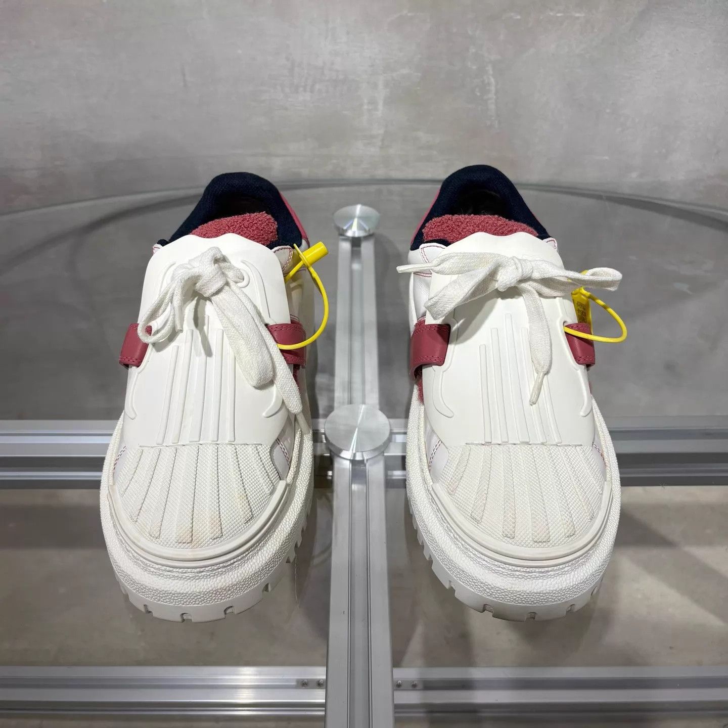 Dior Dior B23 White Red Women's 37 Sneakers Size US 6.5 / IT 36.5 - 1 Thumbnail