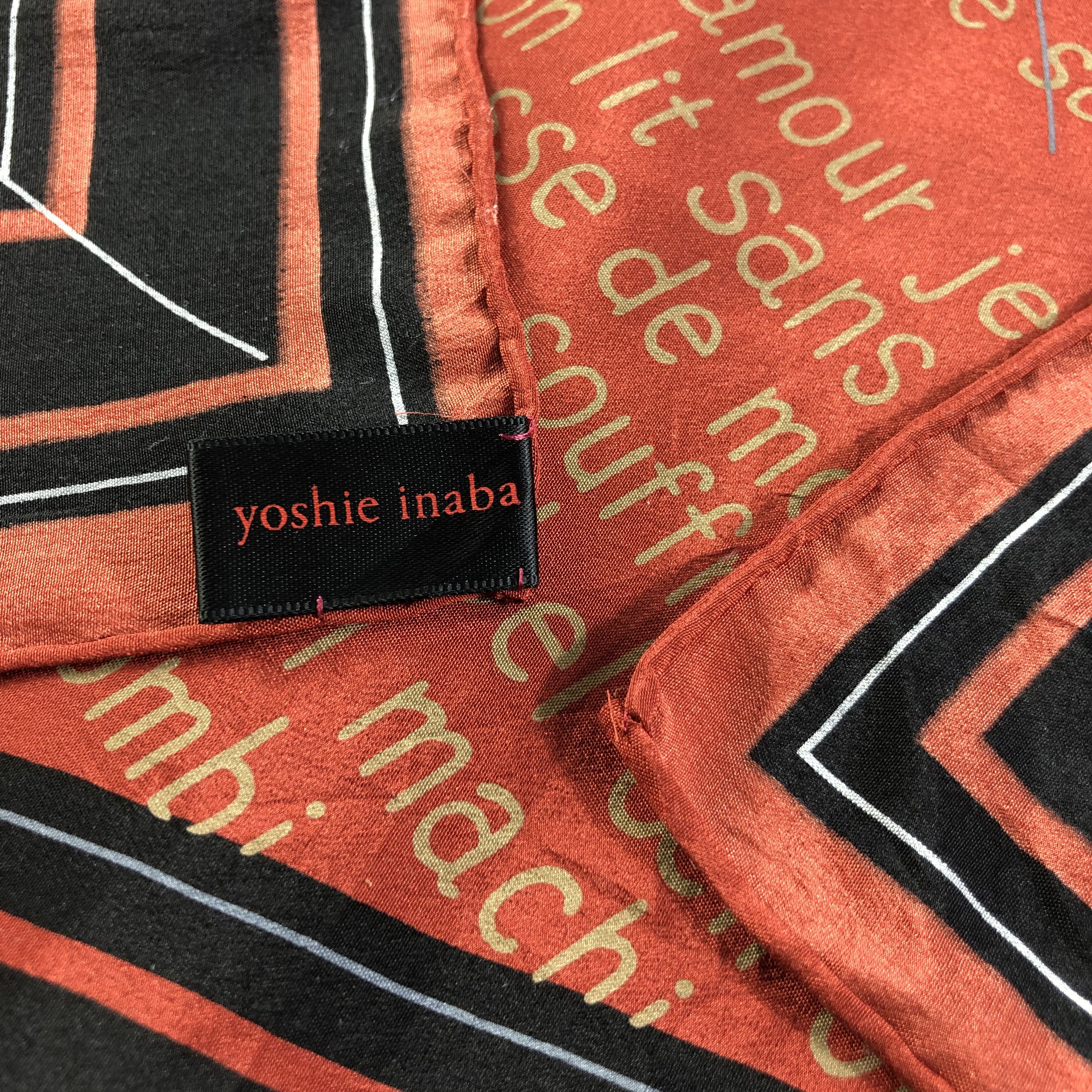 Japanese Brand Yoshie Inaba Hand Rolled Silk Scarf M416 Size ONE SIZE - 4 Thumbnail