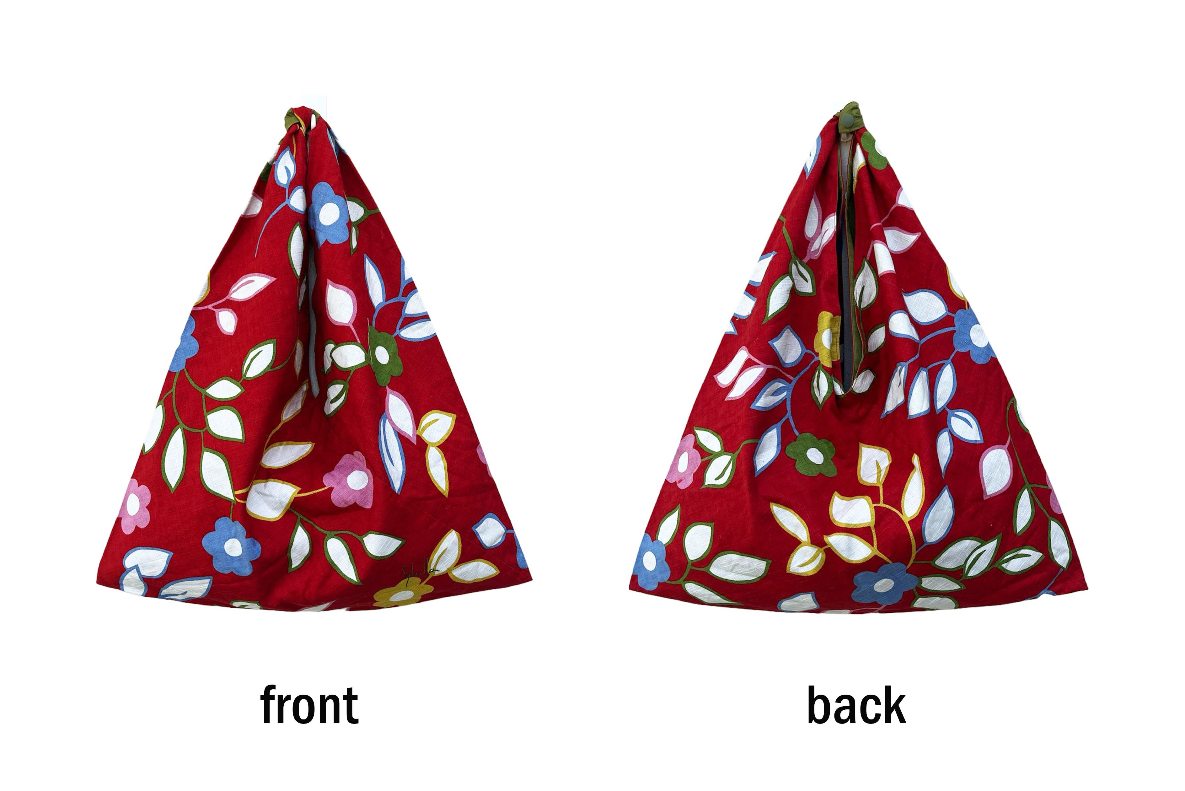 Japanese Brand Triangle Shaped Medium Size top handle bag // shoulder bag Size ONE SIZE - 3 Thumbnail