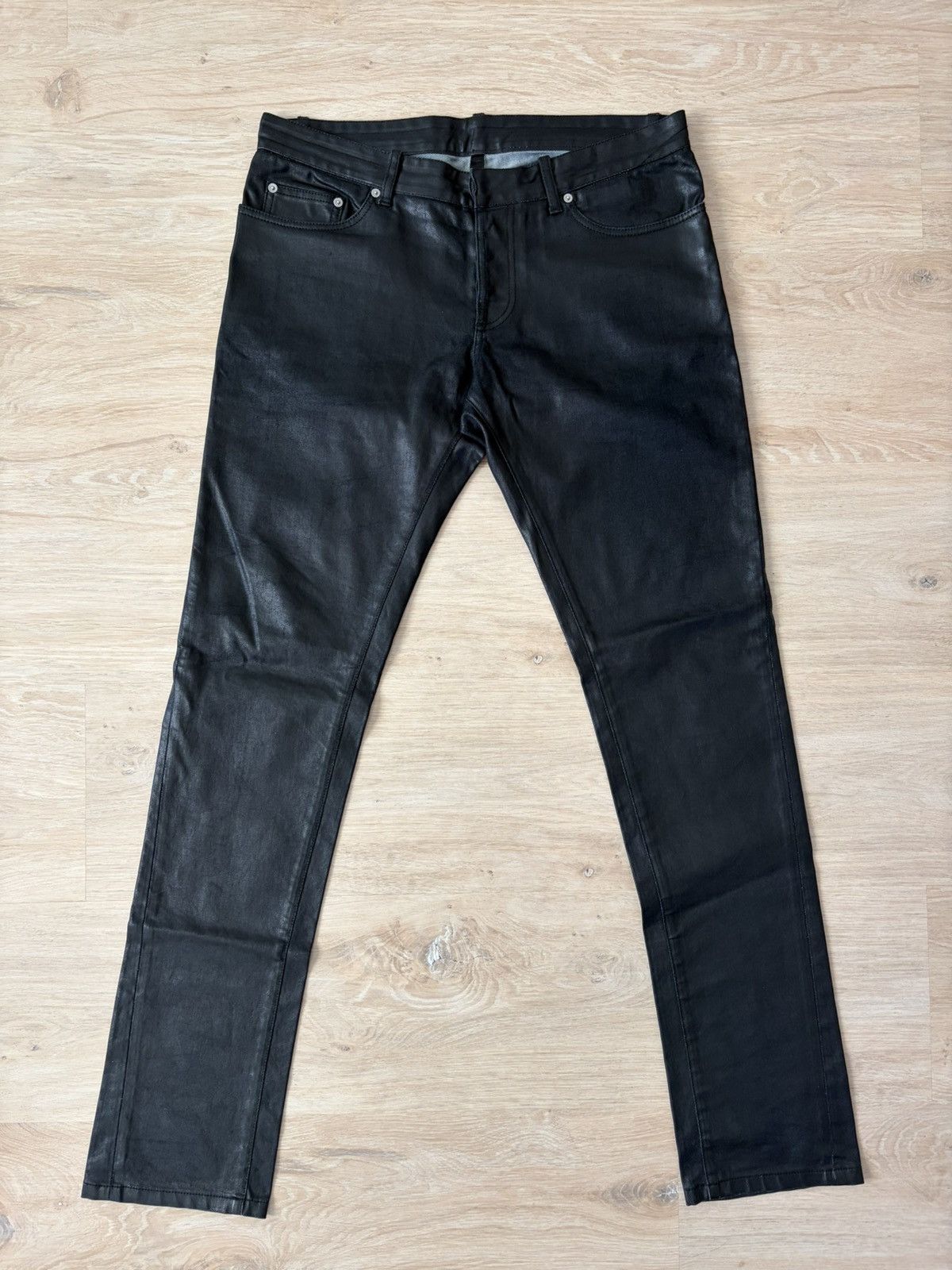 Balenciaga Waxed/Coated Jeans | Grailed