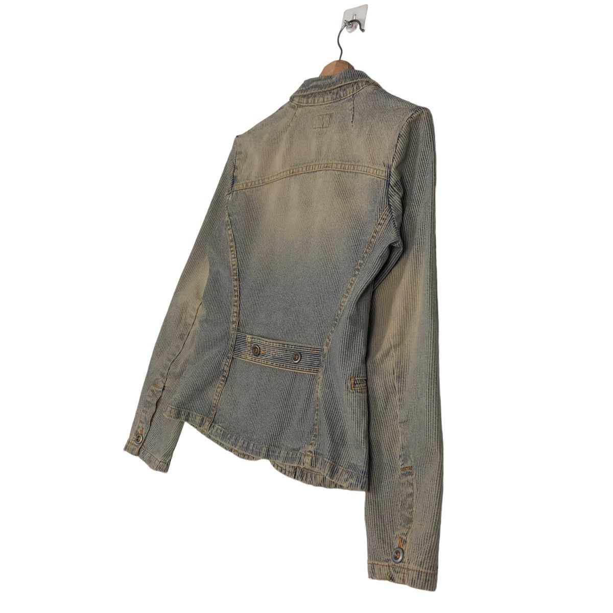 Calvin Klein 🔥VINTAGE CHORE STRIPED WORK JACKET CROPPED CALVIN KLEIN Size M / US 6-8 / IT 42-44 - 10 Thumbnail