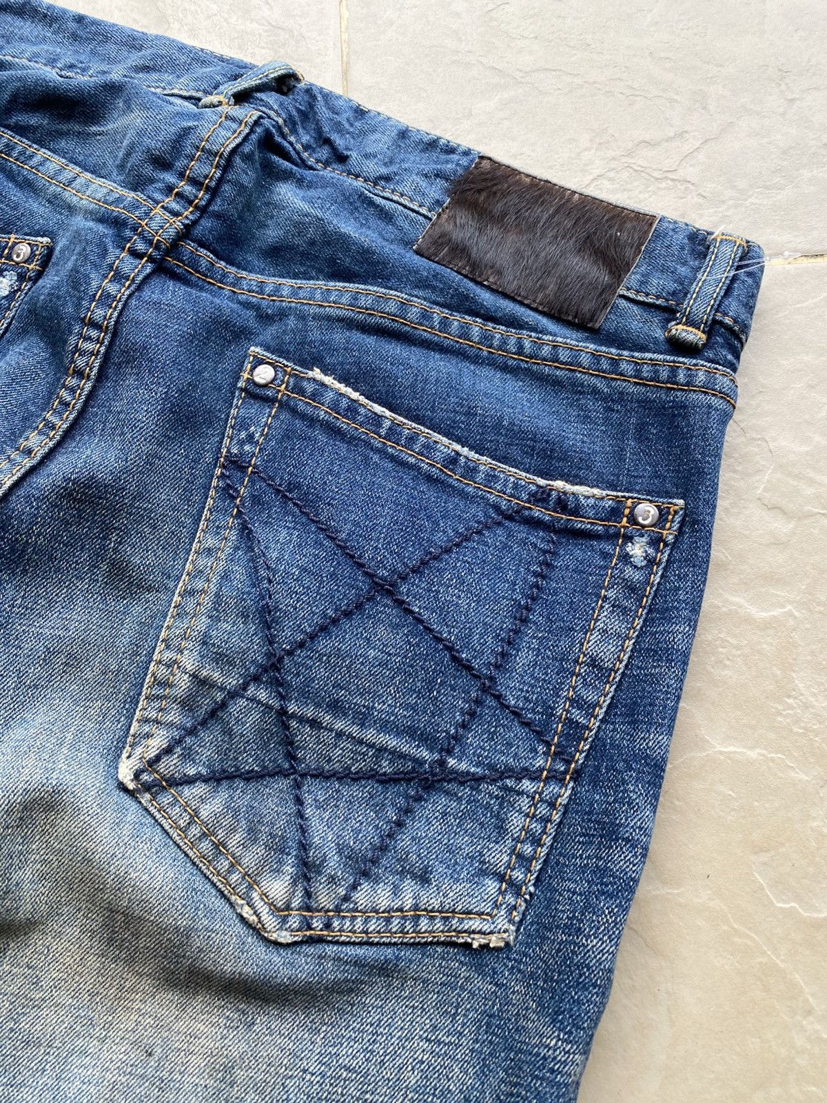 If Six Was Nine × Japanese Brand × Le Grande Bleu (L.G.B.) Osep pati flared jeans selvedge jeans Size US 33 - 11 Thumbnail