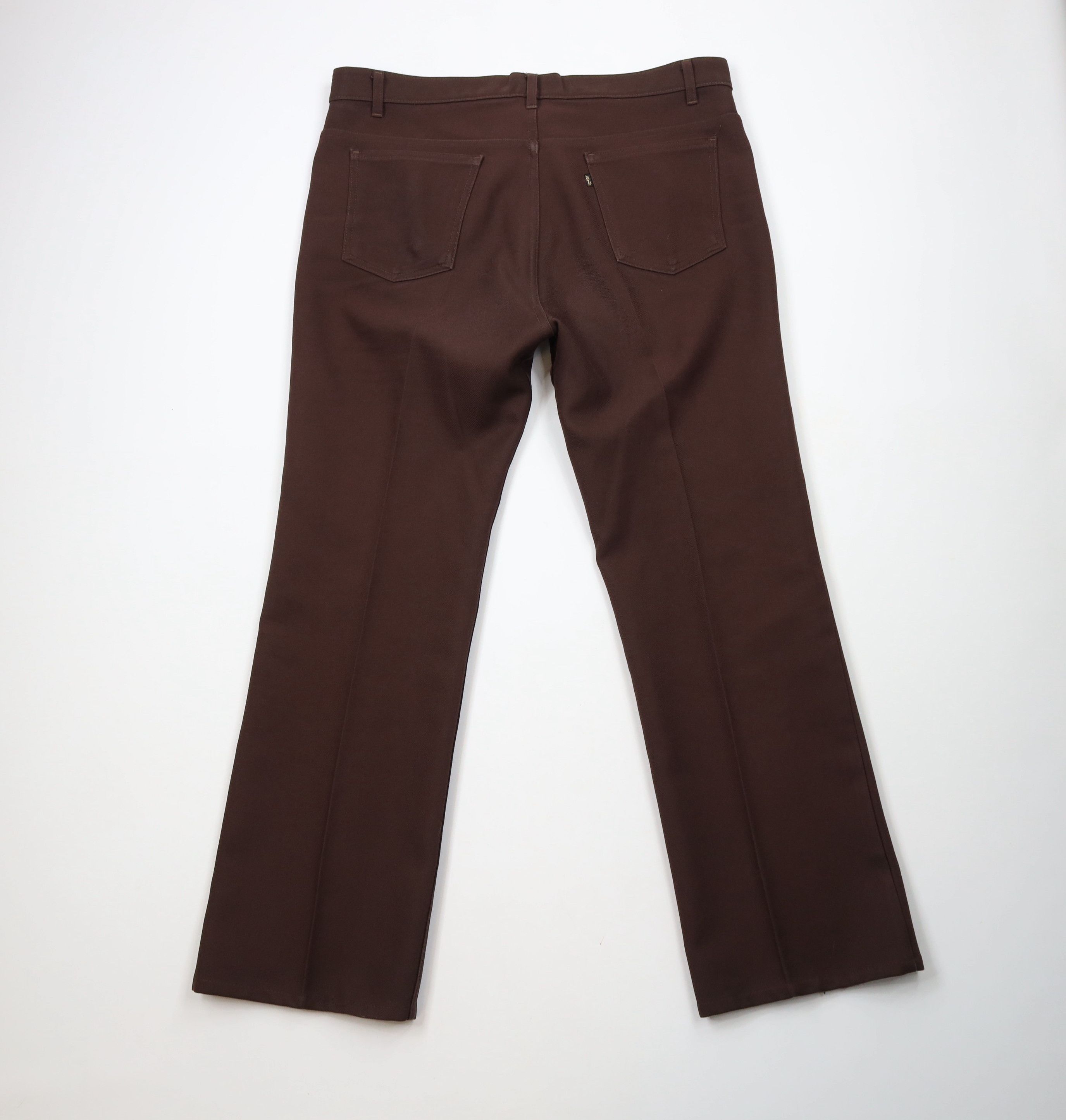 Levi's × Vintage Vintage Y2K 2001 Levis Wide Leg Knit Chino Pants Brown Size US 40 / EU 56 - 11 Thumbnail