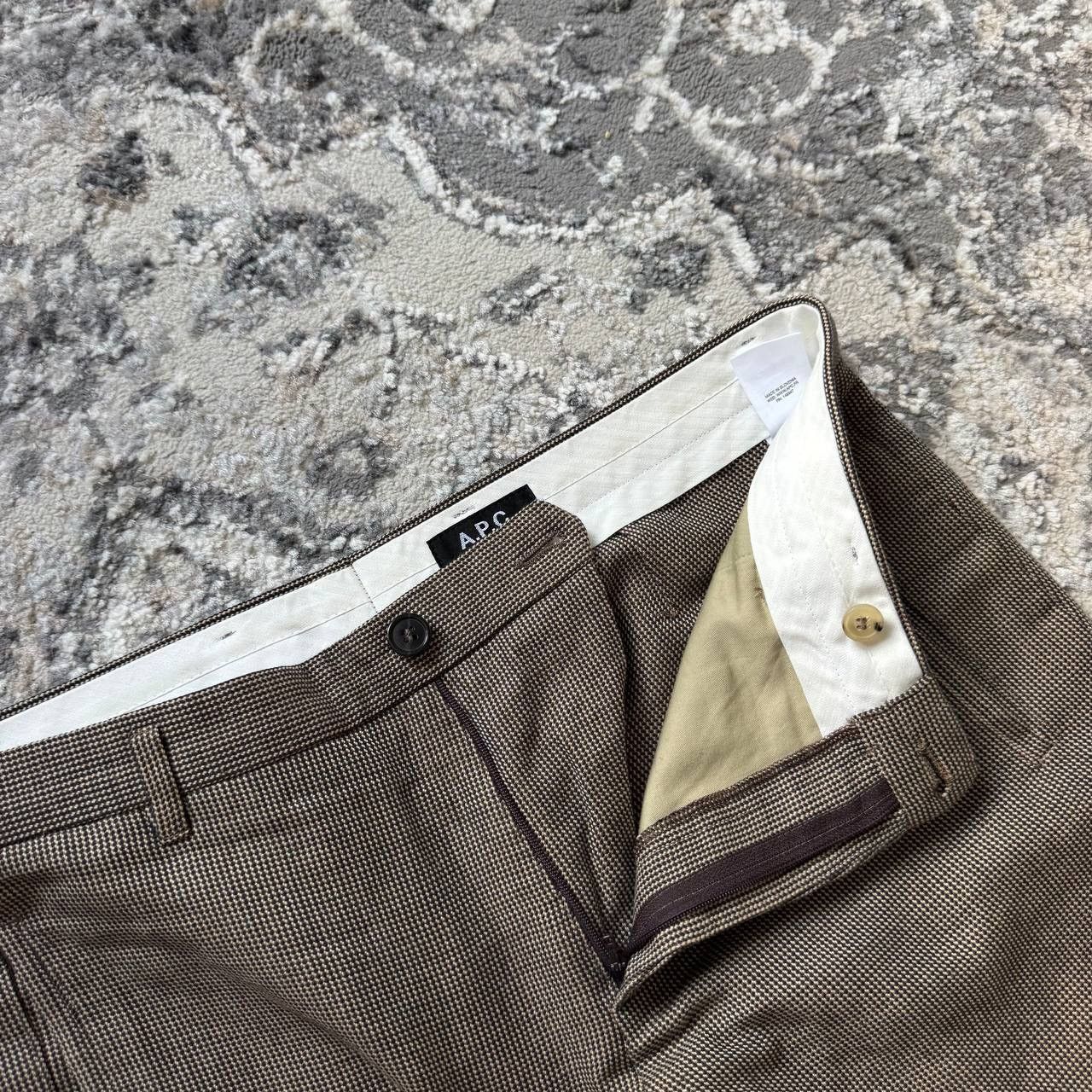 A.P.C. A.P.C. Paris New Standard Linen Brown Straight Pants Size US 34 / EU 50 - 2 Thumbnail