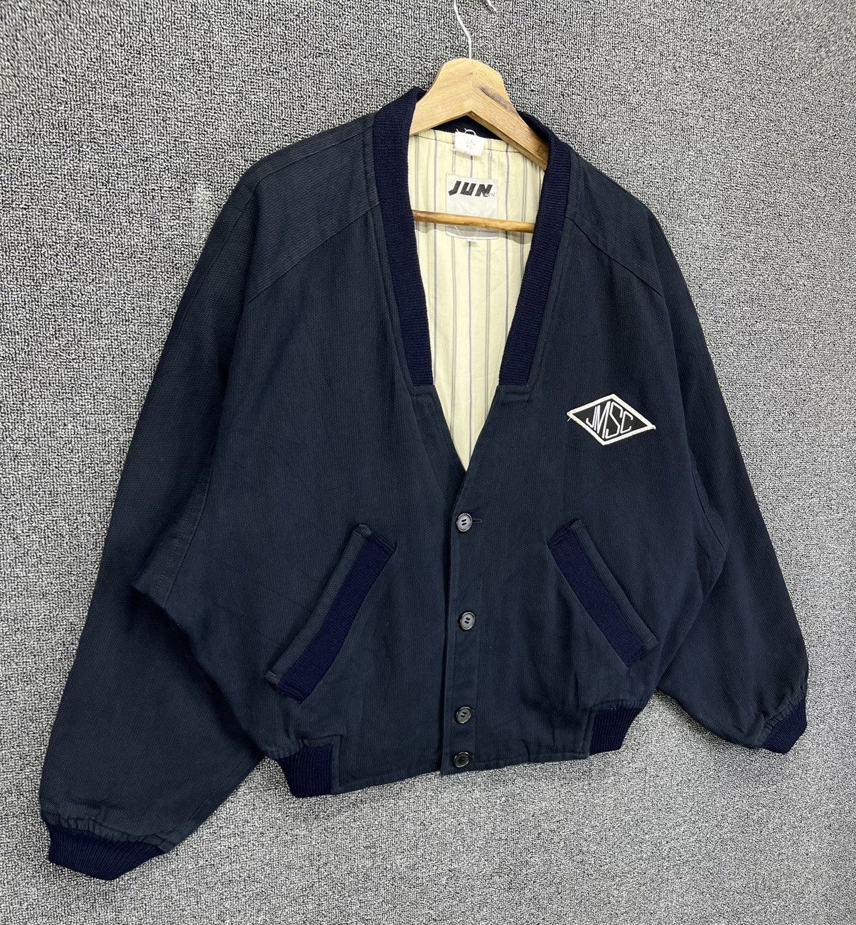 Japanese Brand Vintage Jun Men Wool Cardigan Jacket Size US M / EU 48-50 / 2 - 2 Thumbnail