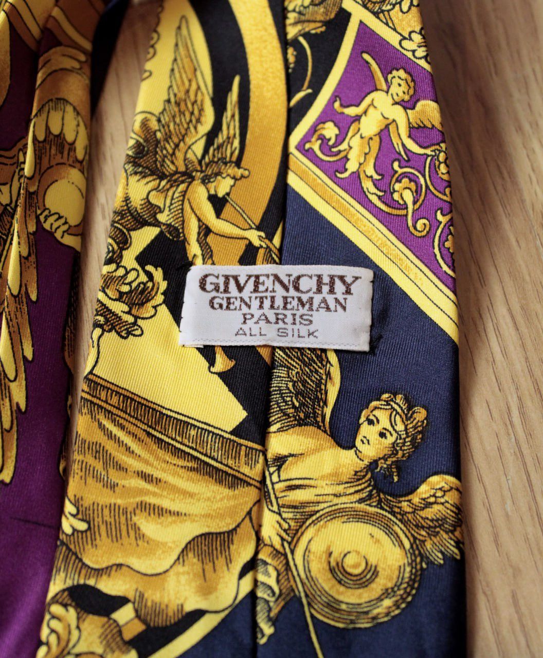 Vintage 🔥 Givenchy Gentleman Paris Silk Tie Art Size ONE SIZE - 3 Thumbnail