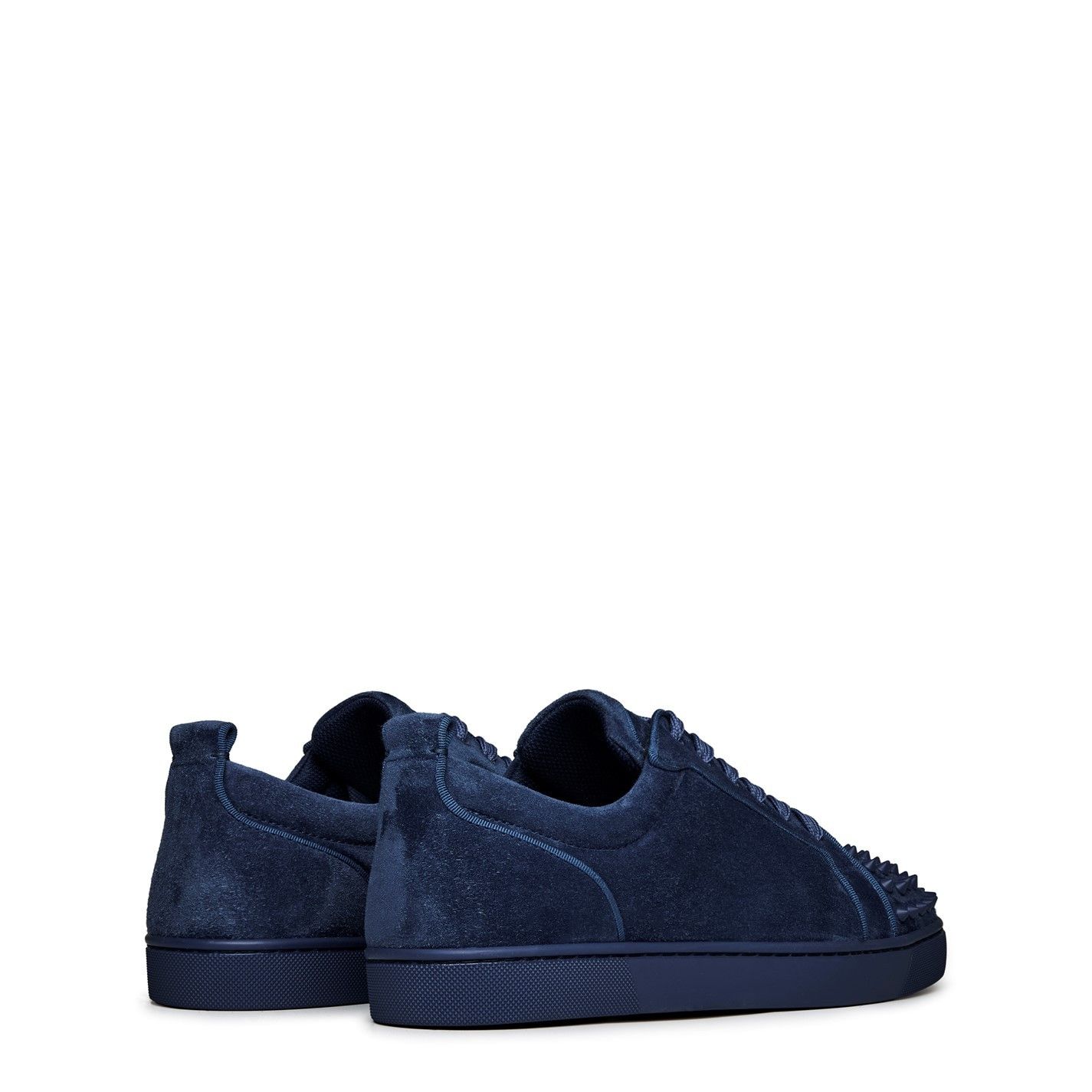 Christian Louboutin Men'S Louis Junior Spikes Suede Trainers Size US 11 / EU 44 - 5 Thumbnail