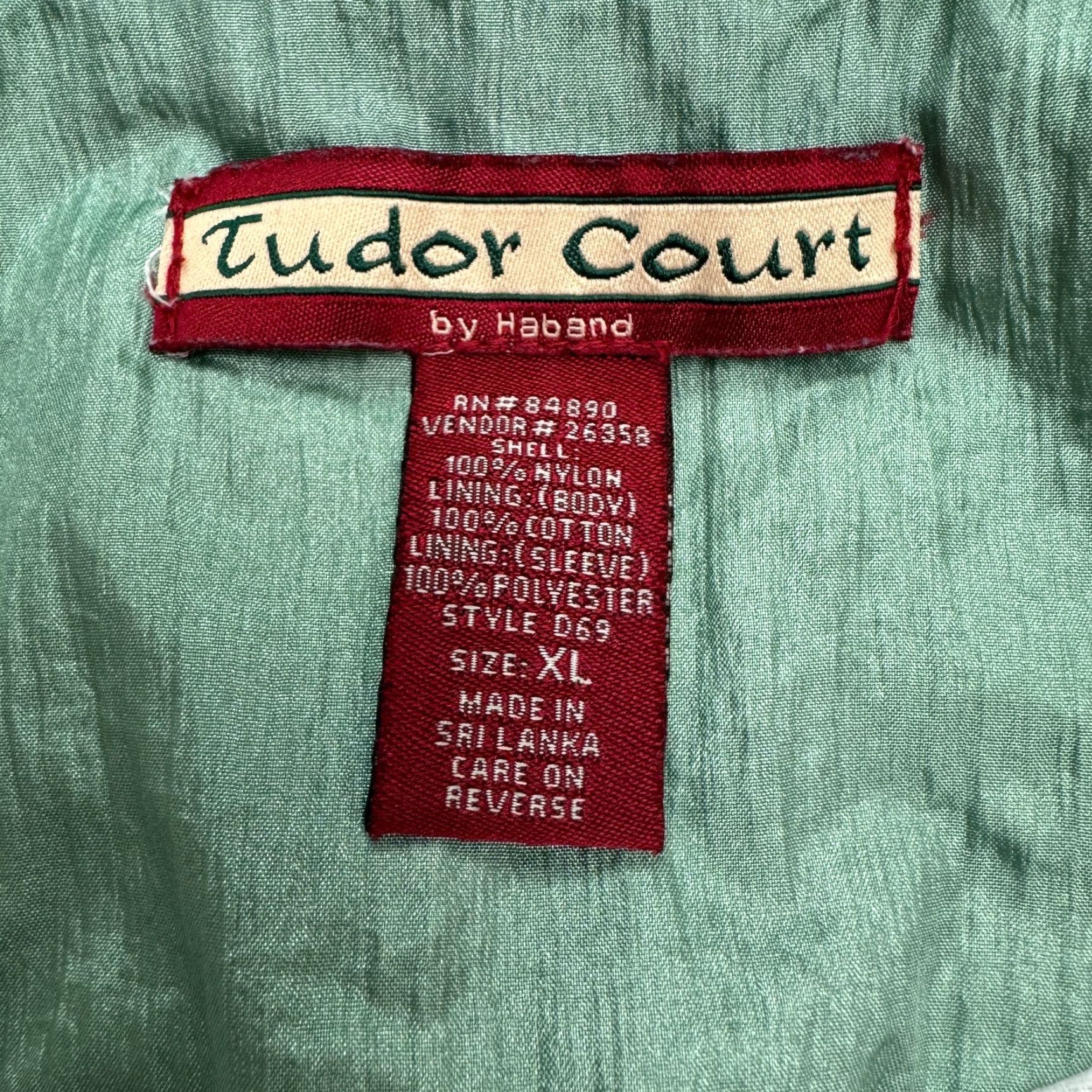 Haband VINTAGE Haband Windbreaker Jacket Womens XL Green 90s Classic Snap Size XL / US 12-14 / IT 48-50 - 6 Thumbnail