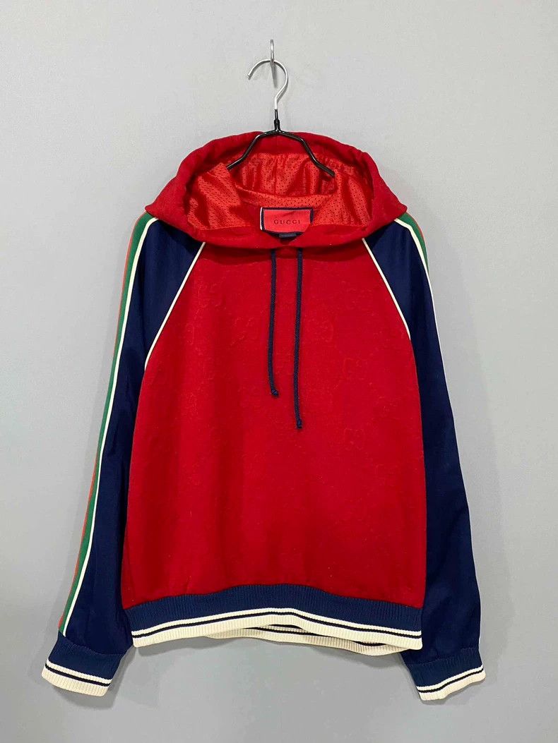 Gucci Embossed full-print striped hoodie 2506-Nextarrow