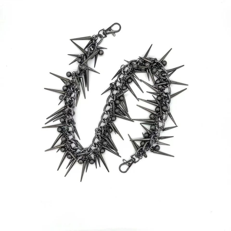 Jewelry Punk Black Metal Liuding Pants Chain Size ONE SIZE - 5 Thumbnail
