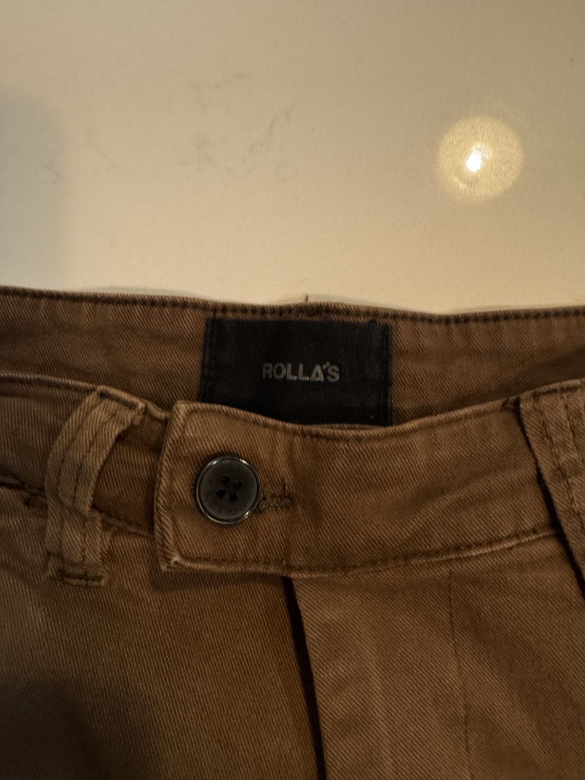 Rolla's Cropped brown rollas Size US 30 / EU 46 - 3 Thumbnail