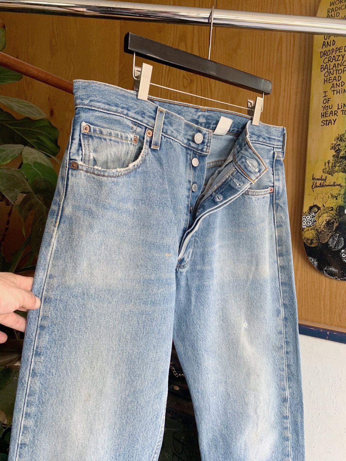 Levi's Vintage Levi’s 501 XX Sun Faded Distressed Denim Jeans ERD Size US 32 / EU 48 - 3 Thumbnail