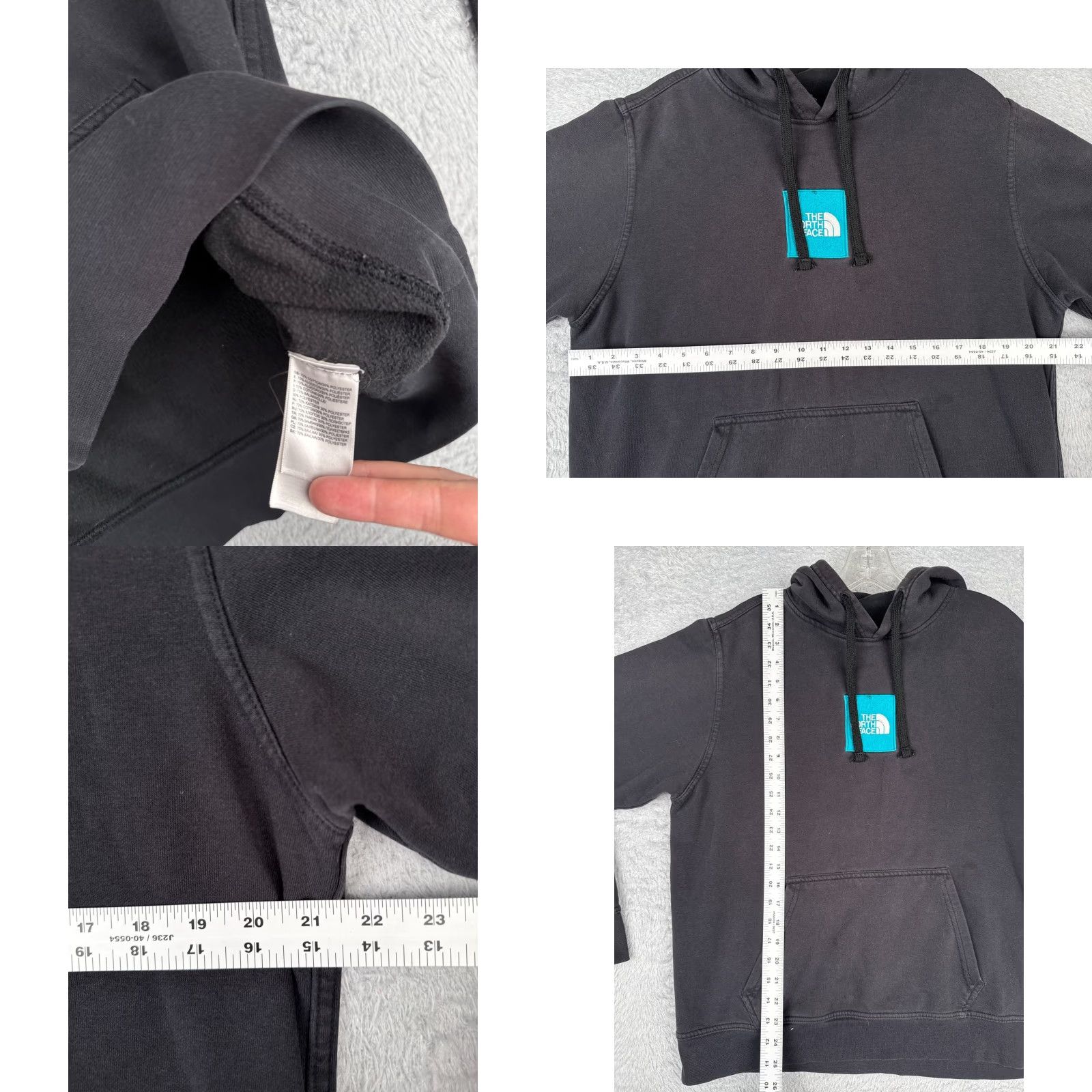 The North Face The North Face Hoodie Mens Medium Black Pullover Logo Sweatshirt Drawstring Size US M / EU 48-50 / 2 - 8 Thumbnail