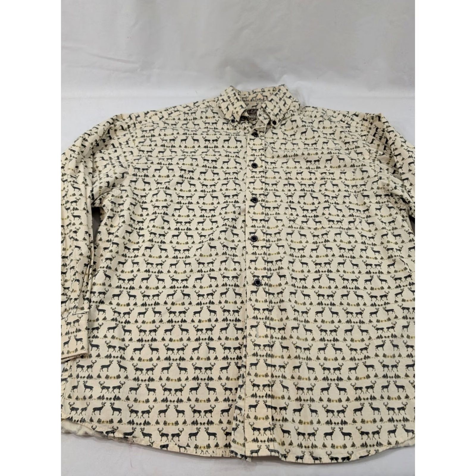 Vintage VINTAGE Barn Fly Shirt Mens Small AOP Buffalo Western Cowboy Rodeo Cotton USA Read Size US S / EU 44-46 / 1 - 3 Thumbnail