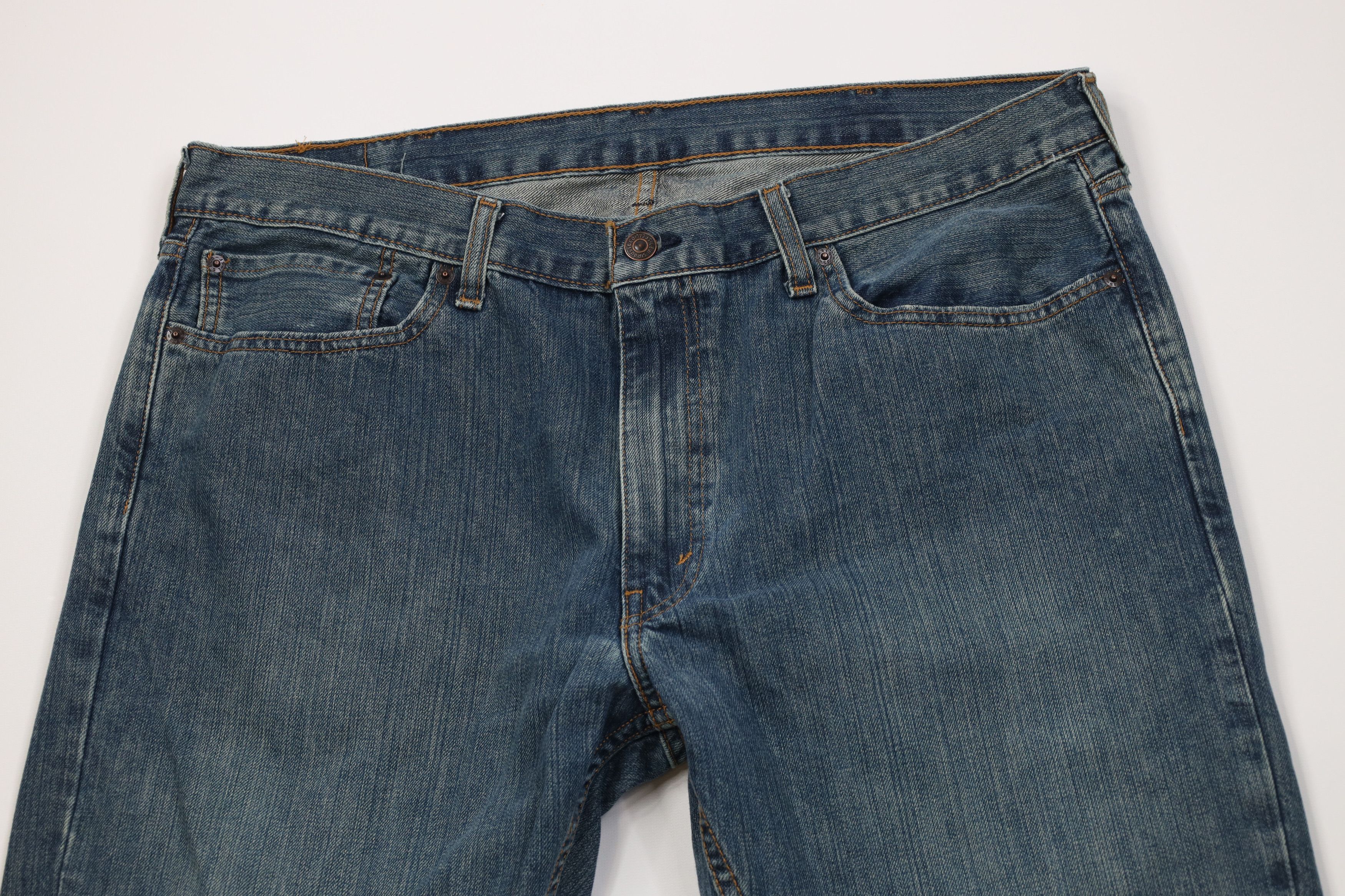 Levi's Vintage Y2K Levis 569 Relaxed Straight Wide Leg Jeans Blue Size US 38 / EU 54 - 2 Thumbnail