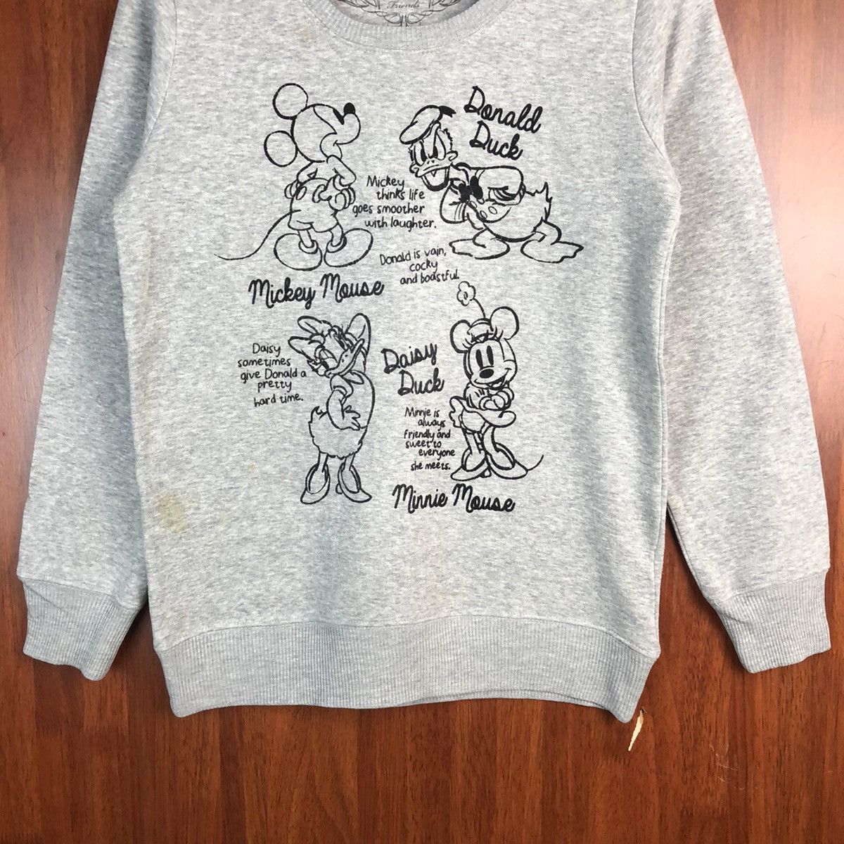 Disney × Mickey Mouse × Vintage Disney vintage Grey Sweatshirt #7552 Size M / US 6-8 / IT 42-44 - 3 Thumbnail