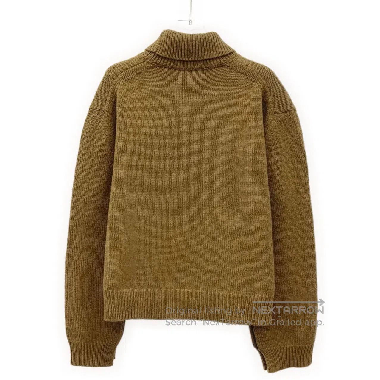Celine CELINE Dark brown wool high neck long sleeve knit sweater| Size US XS / EU 42 / 0 - 2 Thumbnail