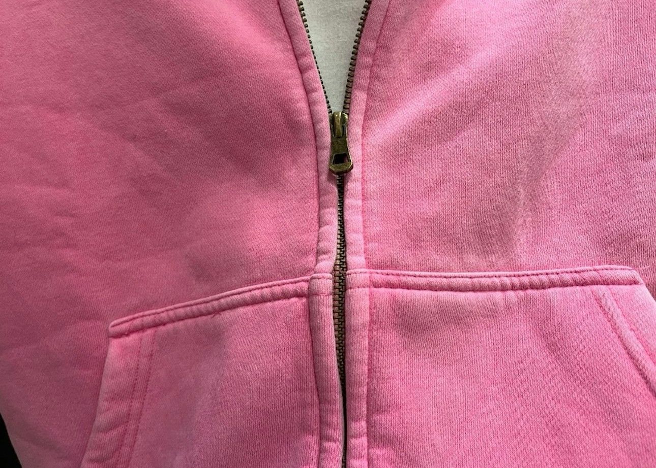 Japanese Brand × Vintage Unisex Pink Washed Hoodie Zipper Size US S / EU 44-46 / 1 - 4 Thumbnail