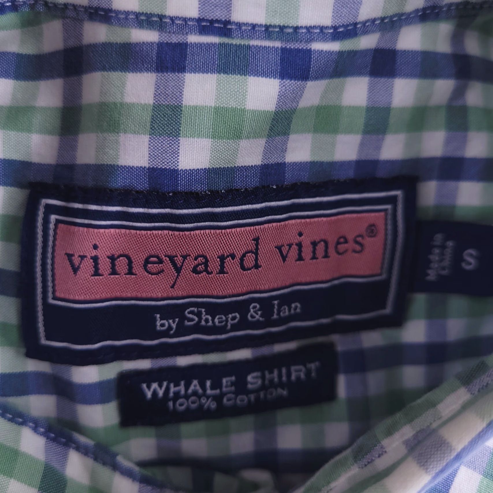 Vineyard Vines Vineyard Vines Shirt Mens Small Green Check Casual Whale Cotton Long Sleeve Size US S / EU 44-46 / 1 - 3 Thumbnail