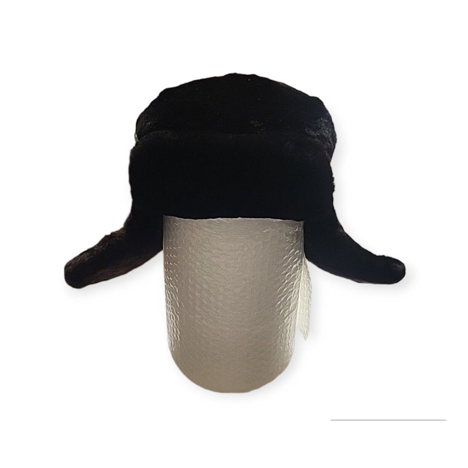 Other Real Russian Black Mouton Sheepskin Fur Ushanka Hat Size XL Size ONE SIZE - 1 Thumbnail