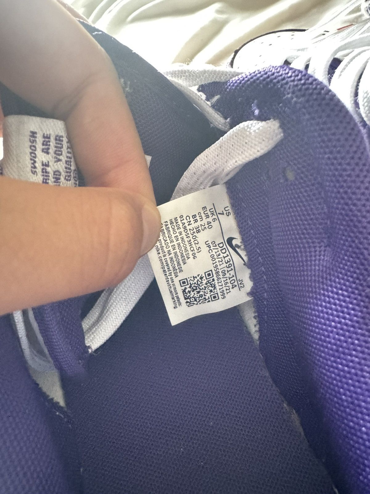 Nike Nike Dunk Low Court Purple Size US 7 / EU 40 - 5 Thumbnail