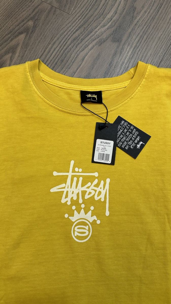 Stussy Stussy S Crown pig dyed tee Size US L / EU 52-54 / 3 - 2 Thumbnail