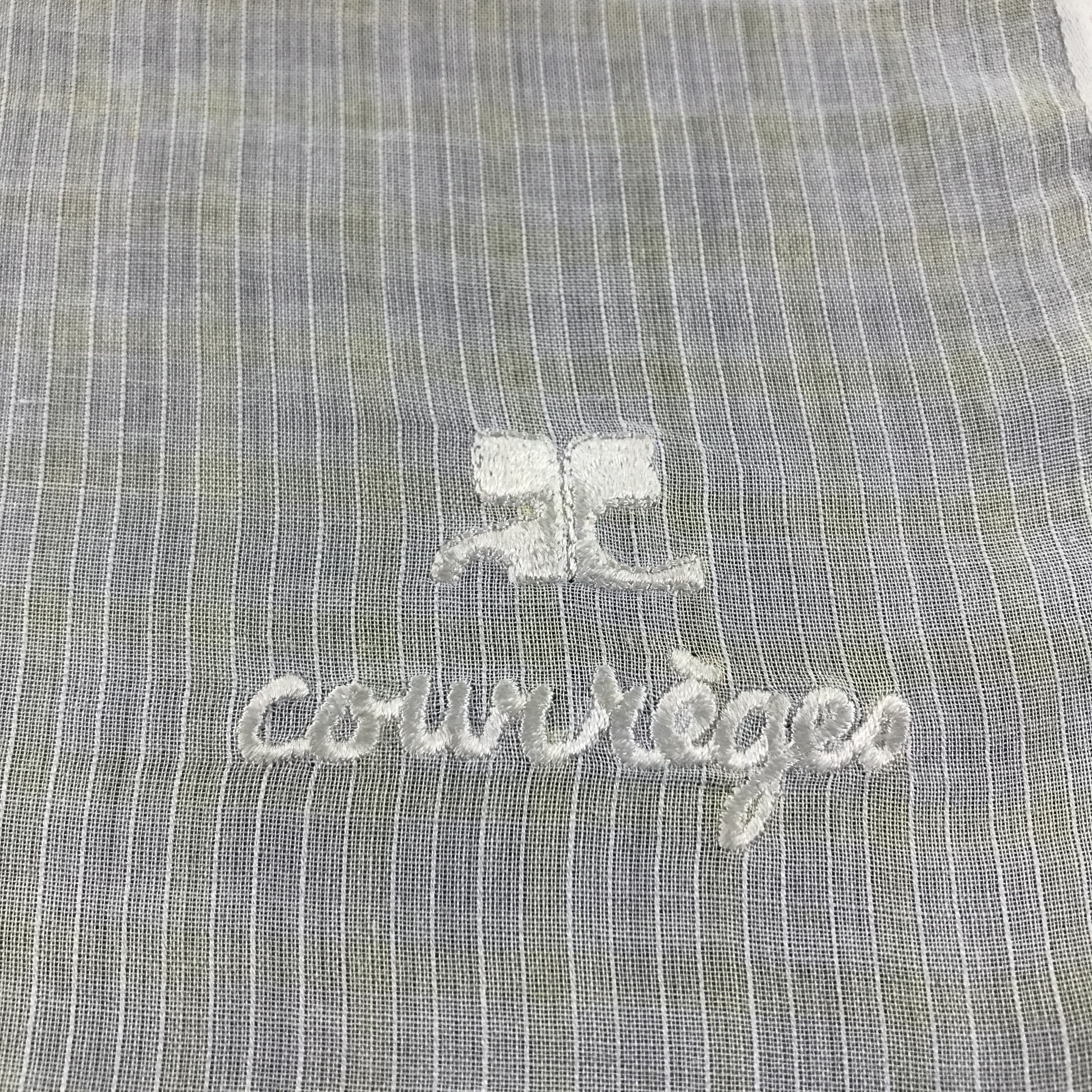 Courreges × Vintage Courreges Handkerchief Neckerchief Bandana H221 Size ONE SIZE - 6 Thumbnail