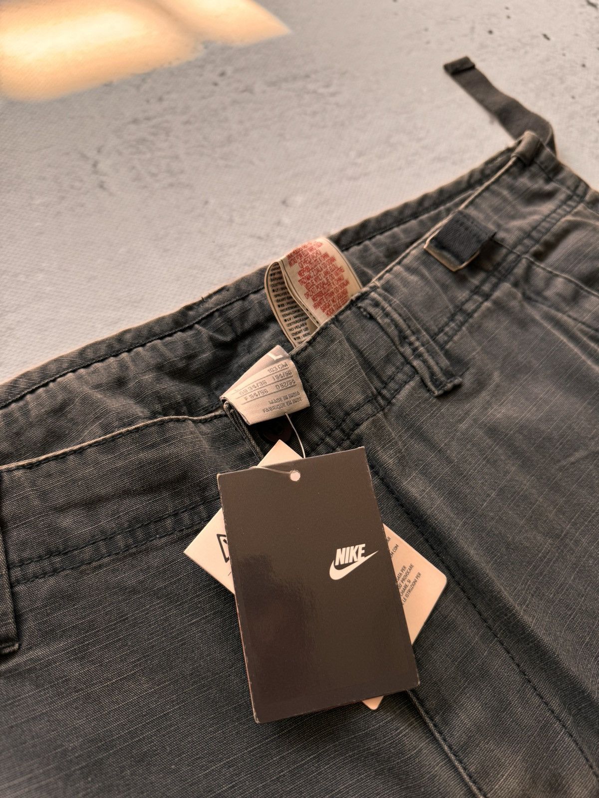 Nike × Vintage NIKE VINTAGE CARGO BASIC LOGO OVERSIZE BAGGY PANTS Size US 34 / EU 50 - 6 Thumbnail