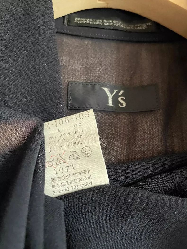 Y's Y's size os Navy Blue Chinese Mesh Vest Size US M / EU 48-50 / 2 - 7 Thumbnail