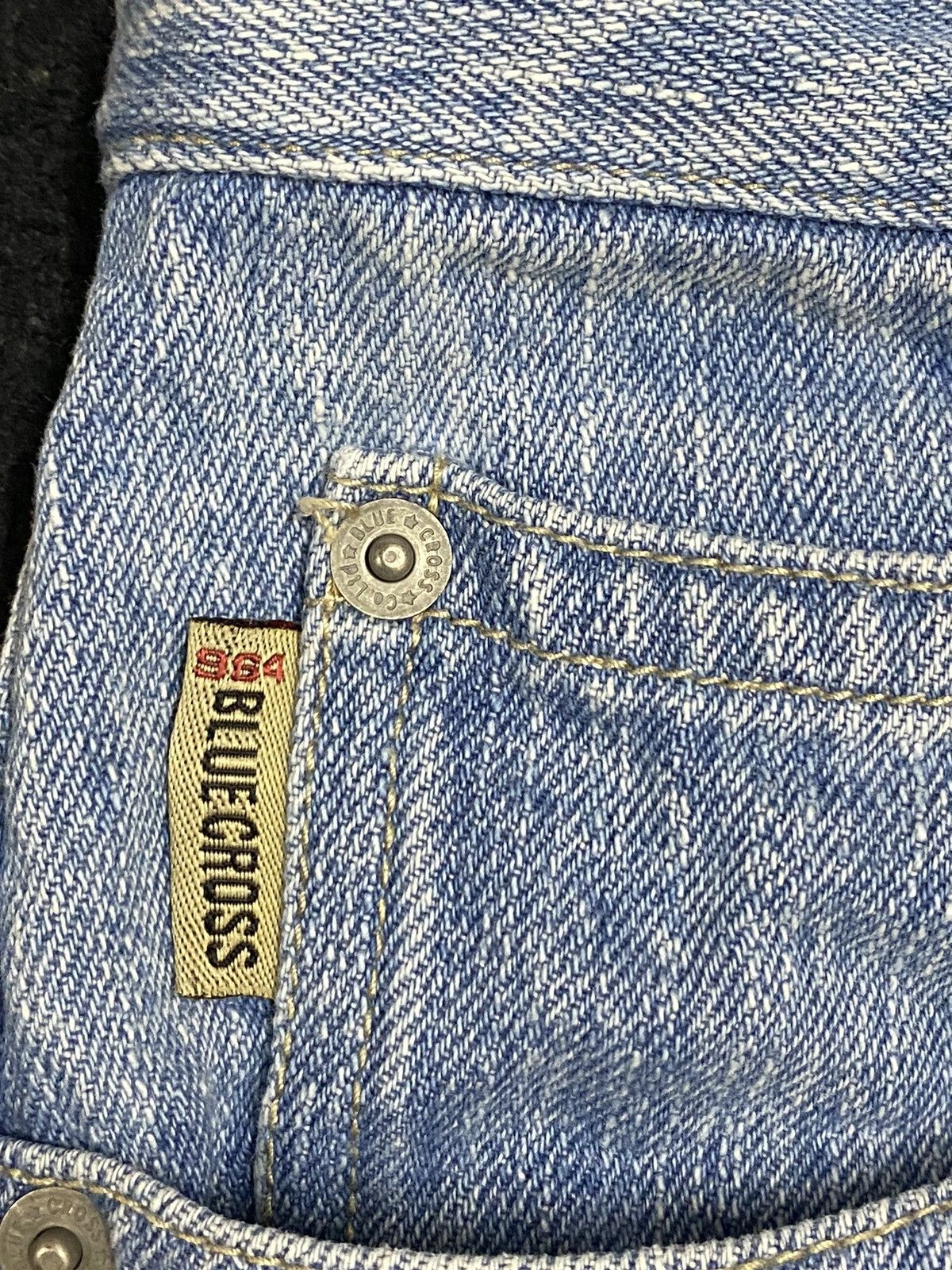 Japanese Brand Vintage Japanese Brands Faded Embroidered Distressed Jeans Size US 30 / EU 46 - 8 Thumbnail