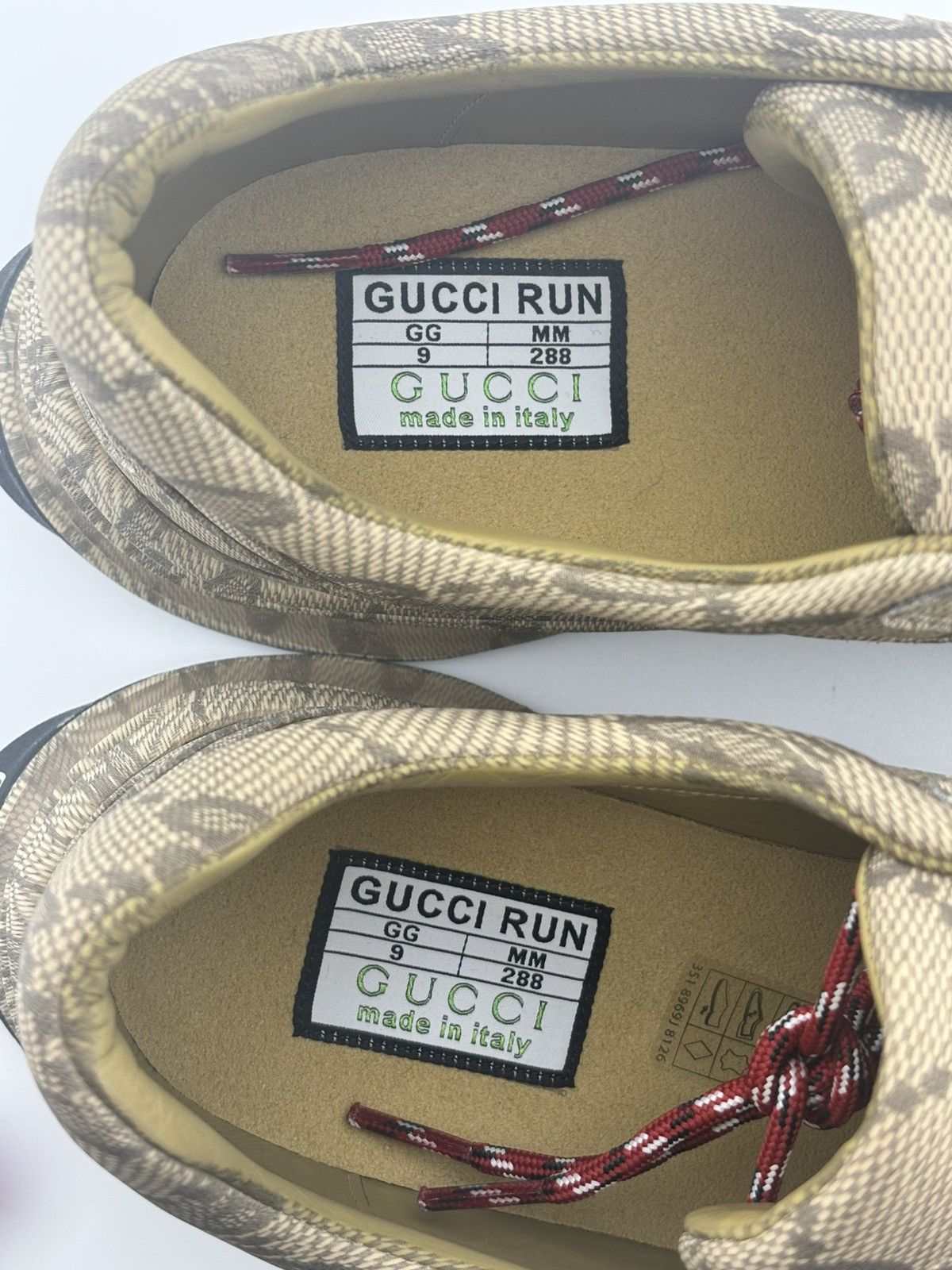 Gucci GUCCI RUN GG CUBIC BEIGE EBONY SIZE 9 Size US 9 / EU 42 - 14 Thumbnail