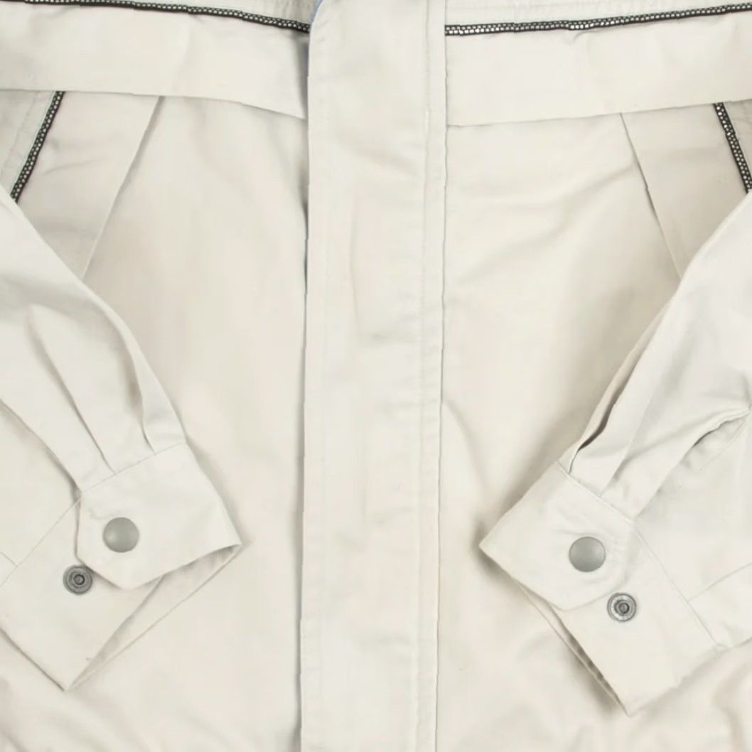 Vintage VINTAGE Full Zip Utility Workwear Jacket Womens Off-White Regular Size Medium Size M / US 6-8 / IT 42-44 - 6 Thumbnail