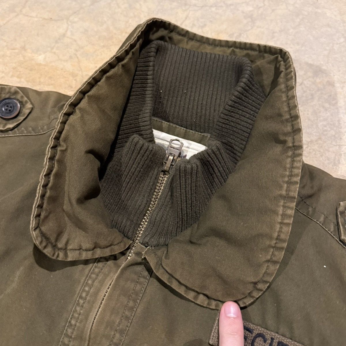Vintage Vtg 2000s Faded Distressed Decibel Military Deck Jacket ERD Size US XXL / EU 58 / 5 - 6 Thumbnail