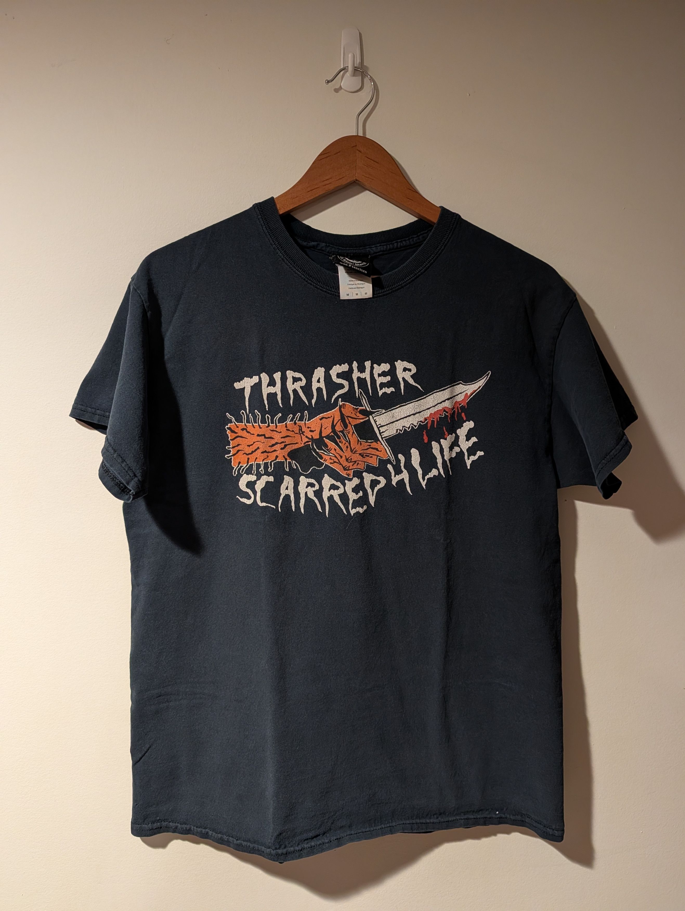 Thrasher Vtg Thrasher Magazine Scarred For Life Graphic T-Shirt Mens Size US M / EU 48-50 / 2 - 1 Thumbnail