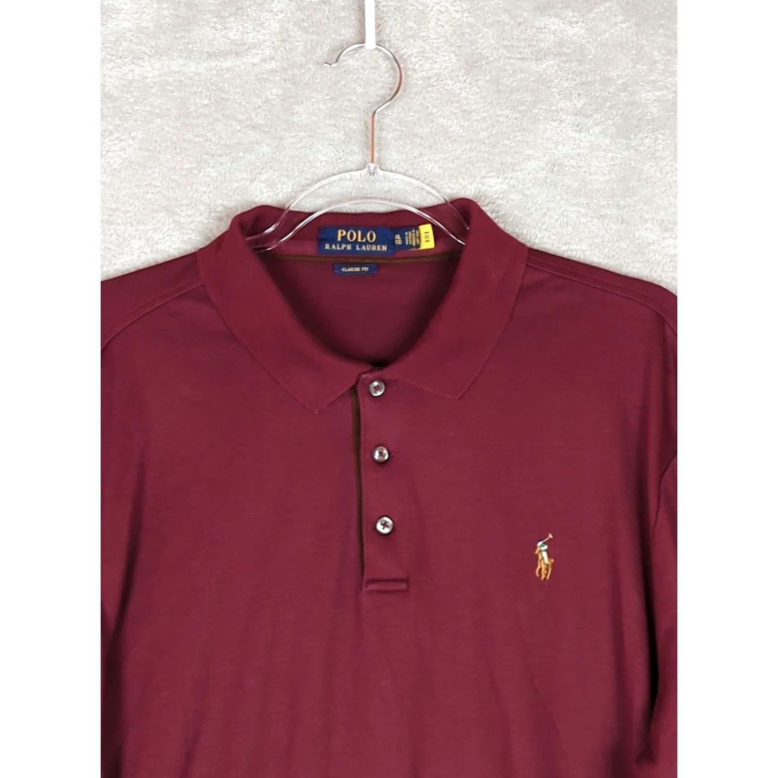 Polo Ralph Lauren Polo Ralph Lauren Shirt Mens XL Golf Long Sleeve Lightweight Burgundy Size US XL / EU 56 / 4 - 3 Thumbnail