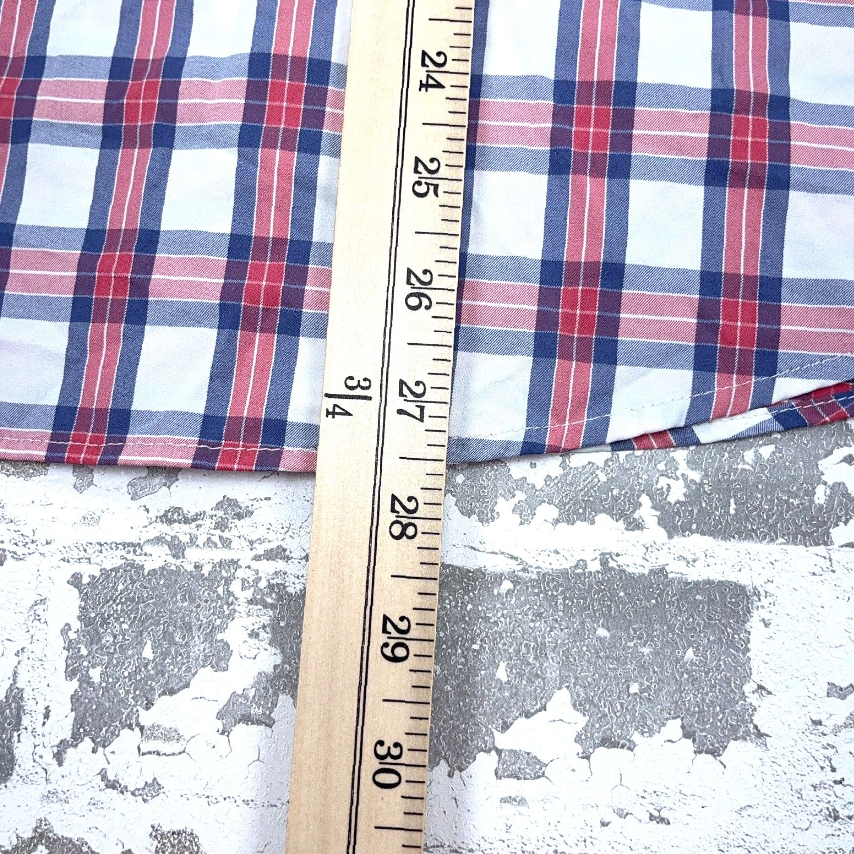UNTUCKit VINTAGE Untuckit Men's Shirt Large Pink Blue White Plaid Button-Up Casual Slim Fit Size US L / EU 52-54 / 3 - 7 Thumbnail