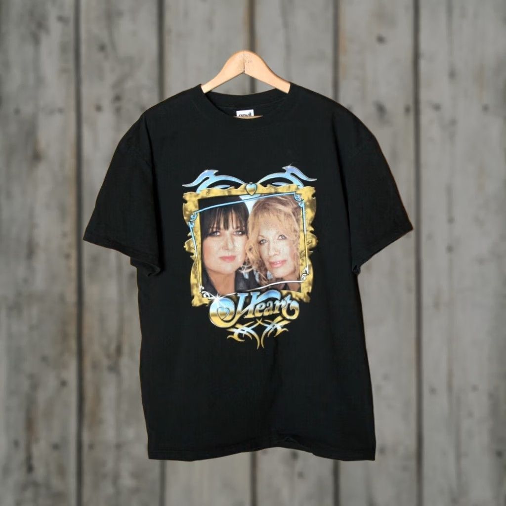 Anvil HEART Black 100% Cotton 2007 Concert Tour T-Shirt Sz. L Unisex Adults Medium/Large Available Womens Mens Shirts Size US L / EU 52-54 / 3 - 1 Thumbnail