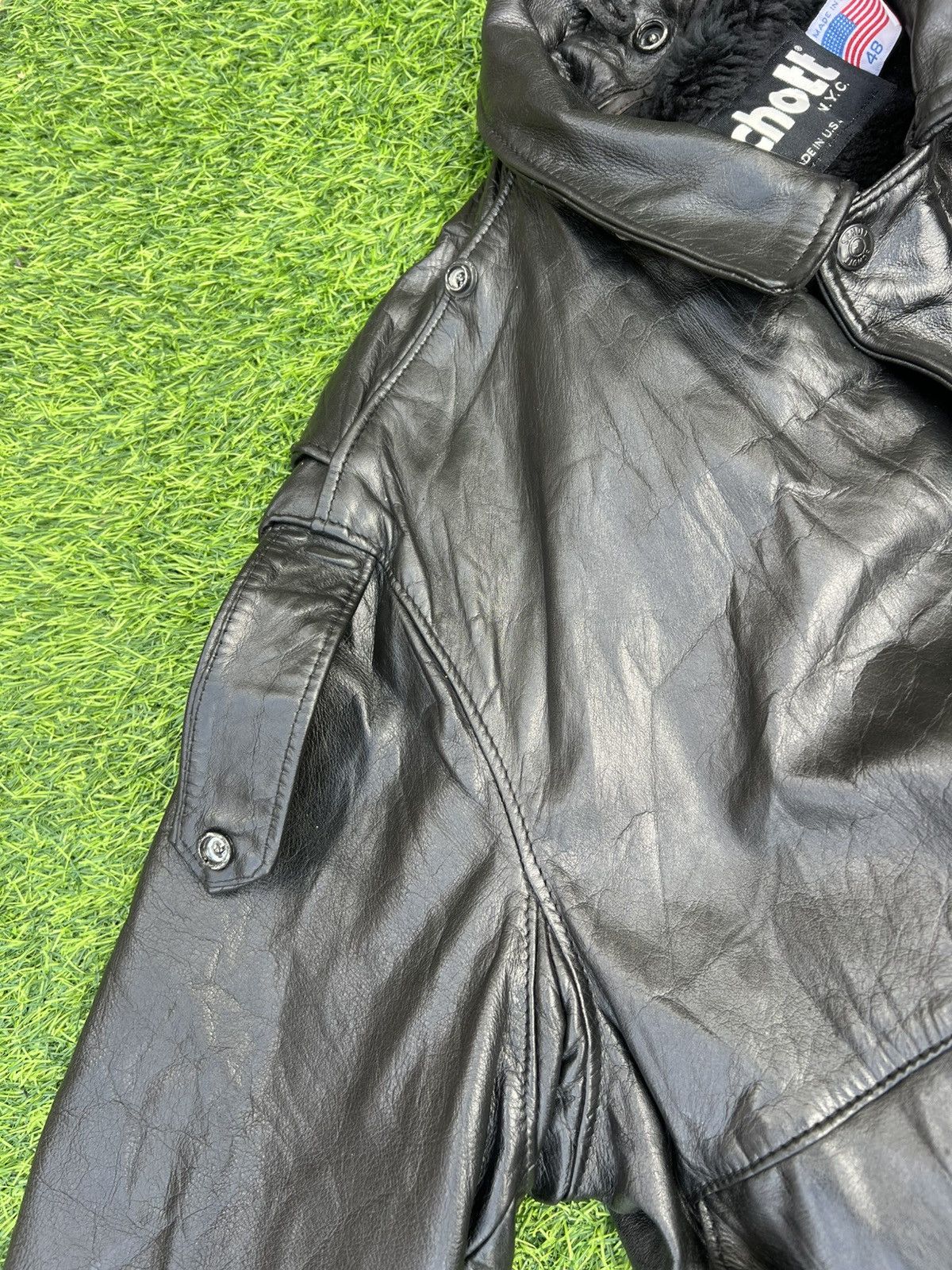 Schott VINTAGE SCHOTT NYC 184SM NAKED COWHIDE A-2 FLIGHT JACKET- M Size US M / EU 48-50 / 2 - 21 Thumbnail