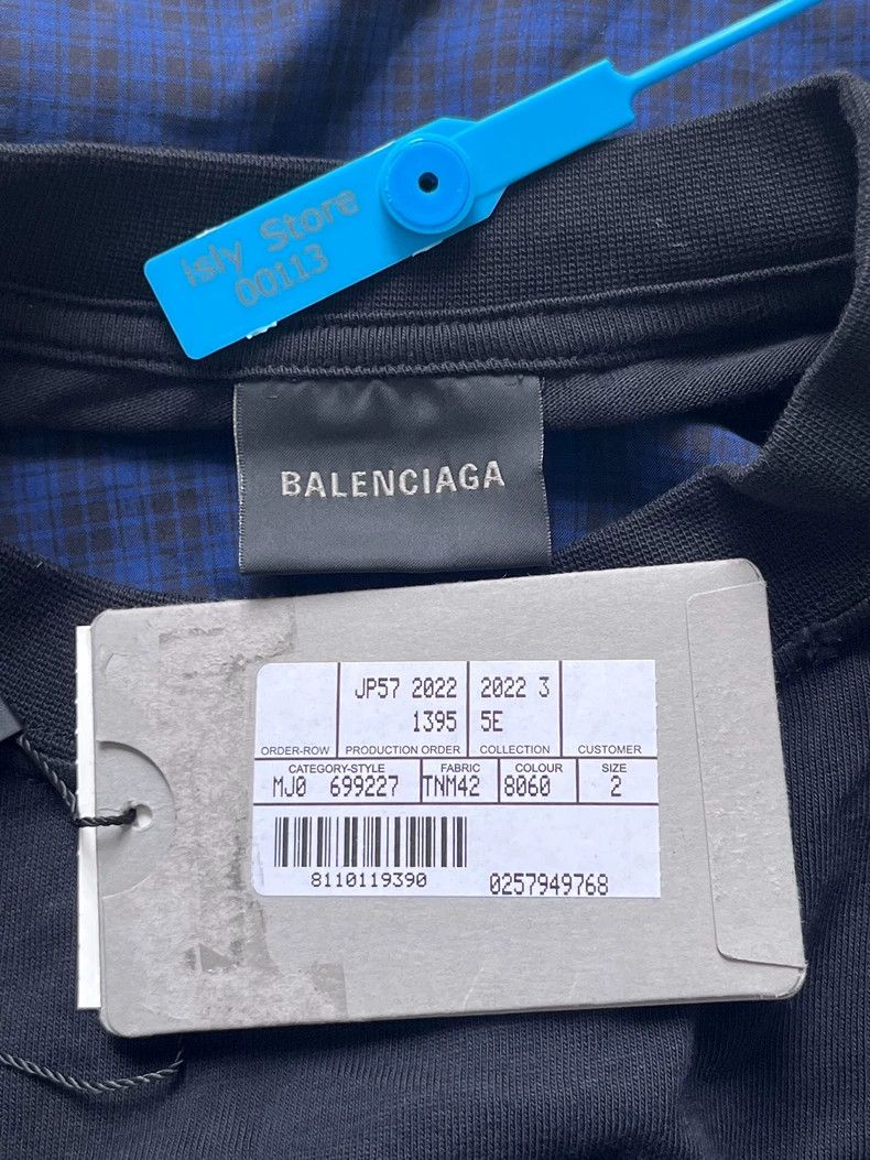 Balenciaga Balenciaga size 2 Plaid detail fake two-piece long-sleeve T Size US S / EU 44-46 / 1 - 4 Thumbnail