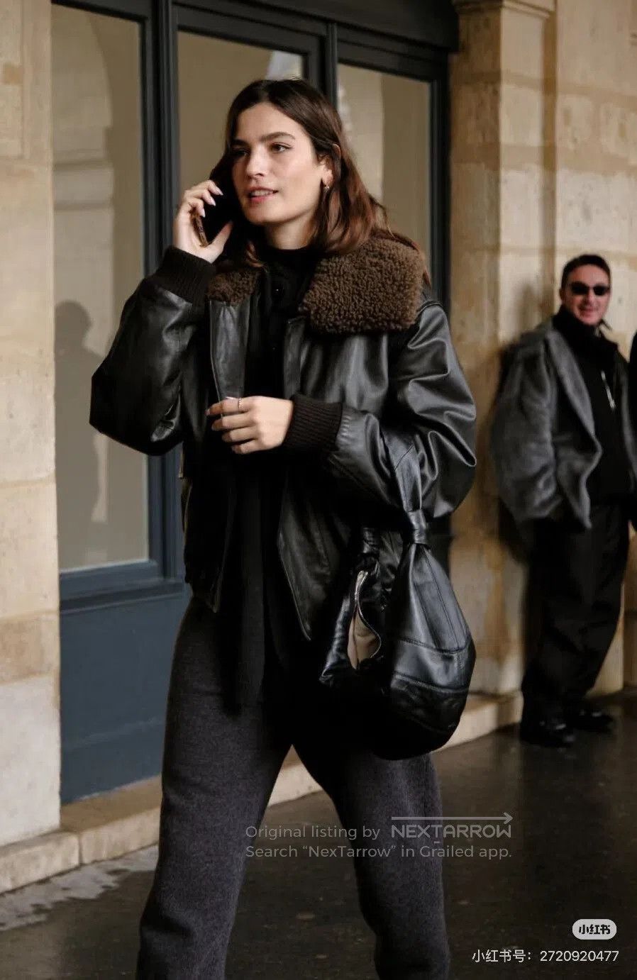 Lemaire Lemaire Brown Leather Jacket with Large Collar. Size US S / EU 44-46 / 1 - 9 Thumbnail