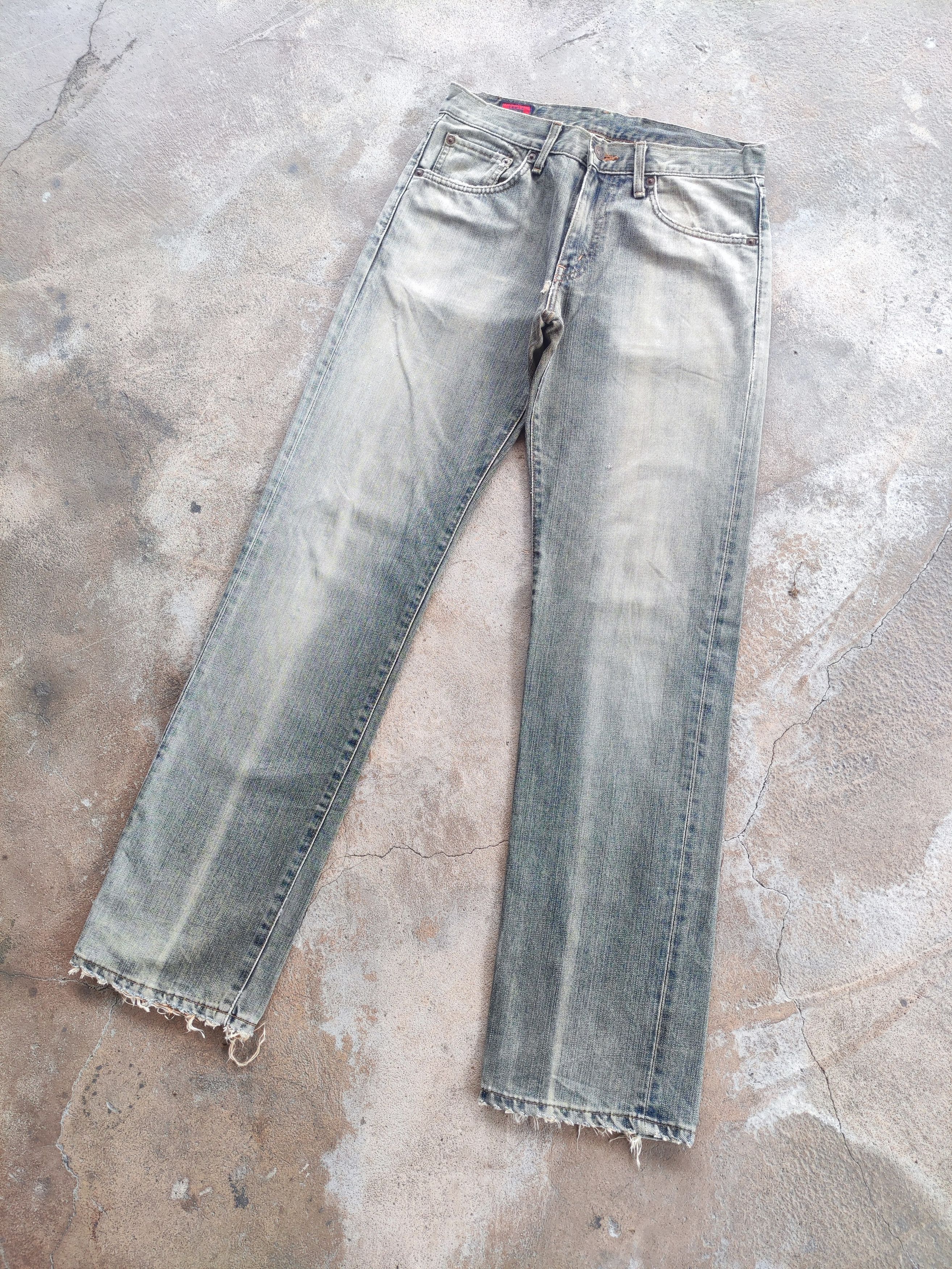 Edwin Vintage Edwin Brand Distressed Denim Faded Pants Size US 31 - 2 Thumbnail