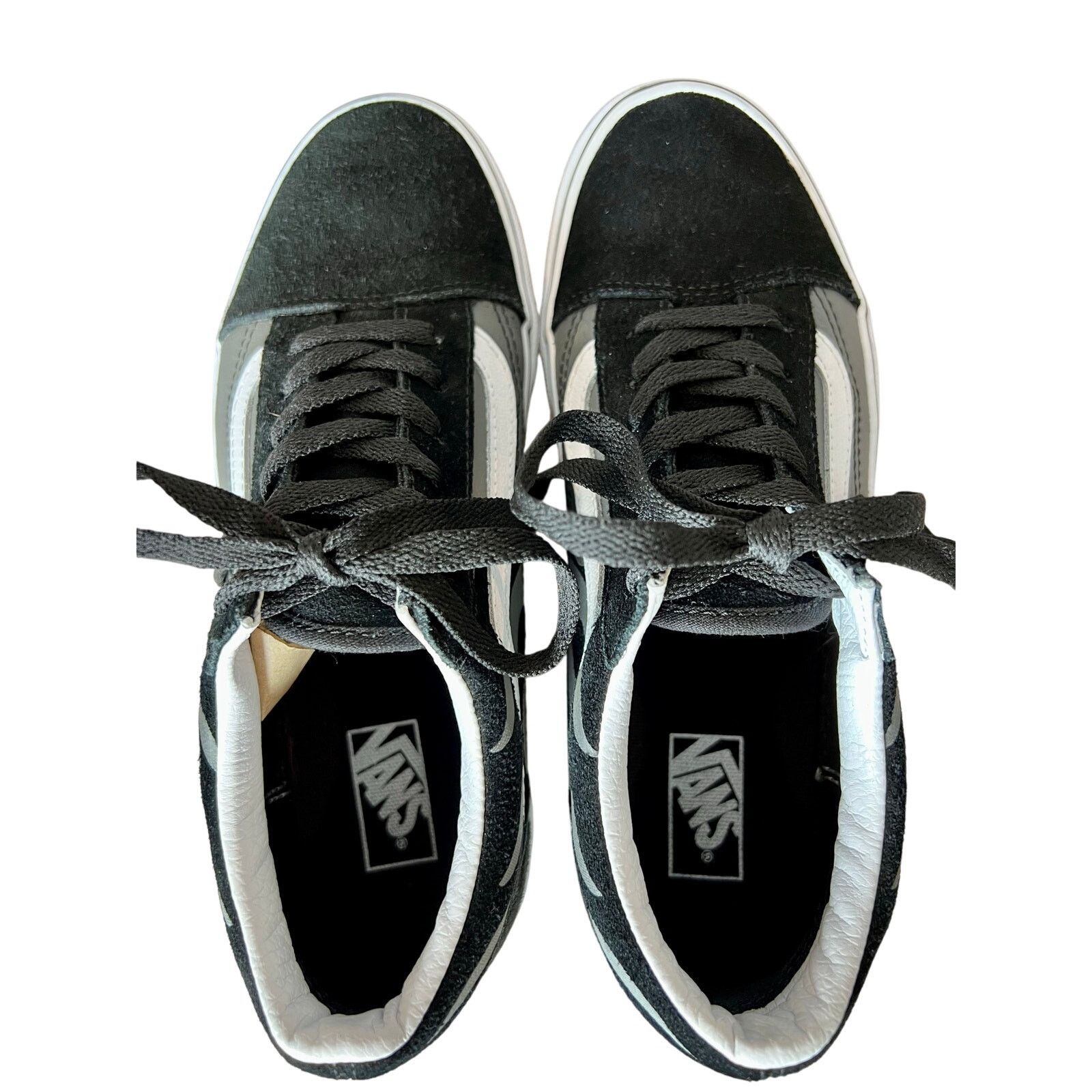 Vans Vans Junior Old Skool Flame Skate Black Shoes Sneakers M6/W8 Size US 6 / EU 39 - 4 Thumbnail