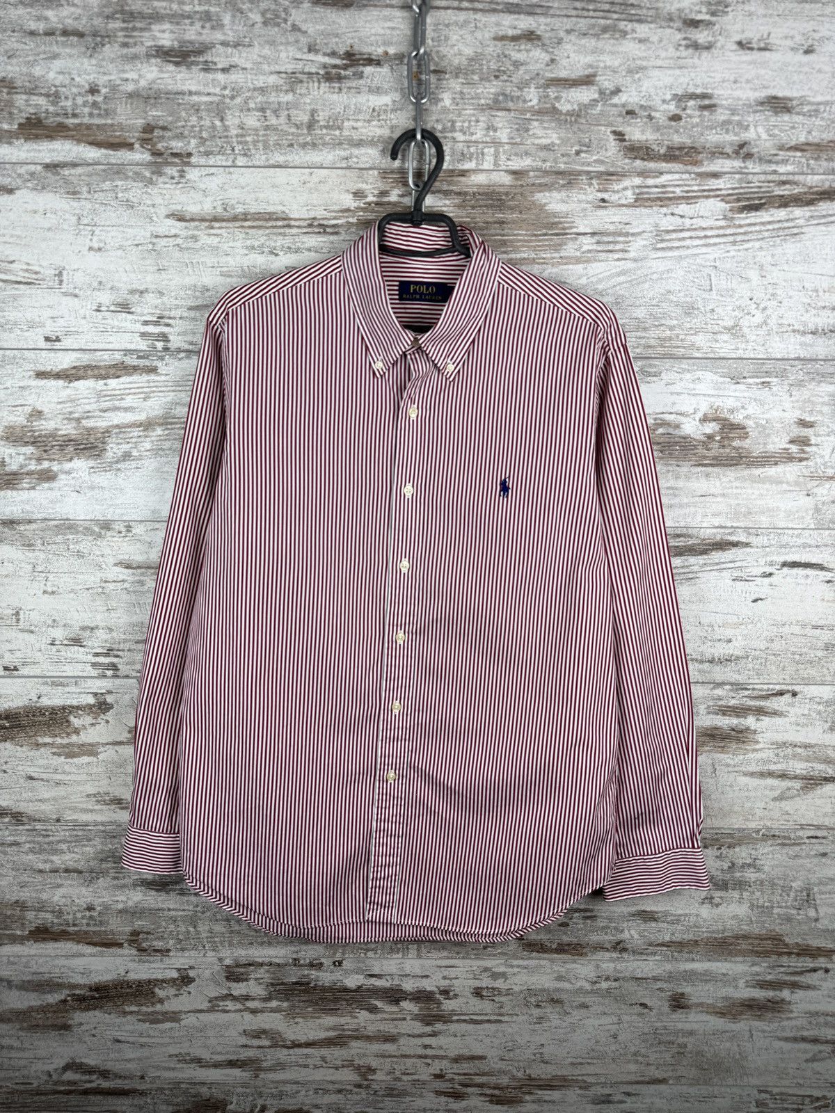 Polo Ralph Lauren × Vintage Mens Vintage Polo Ralph Lauren striped shirts button up Size US L / EU 52-54 / 3 - 1 Thumbnail
