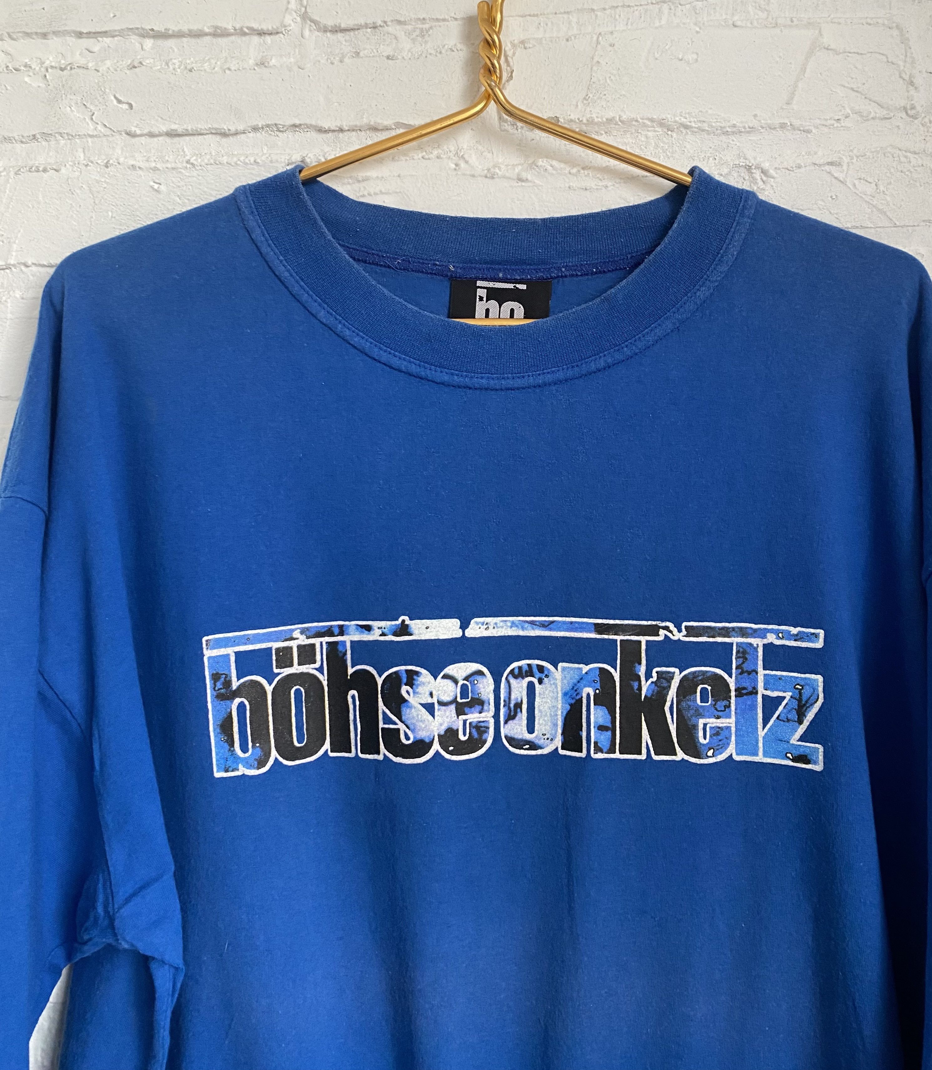 Band Tees × Vintage RARE Vintage 90s Bohse Onkelz member of B.O.S.C. T-shirt Size US L / EU 52-54 / 3 - 8 Thumbnail