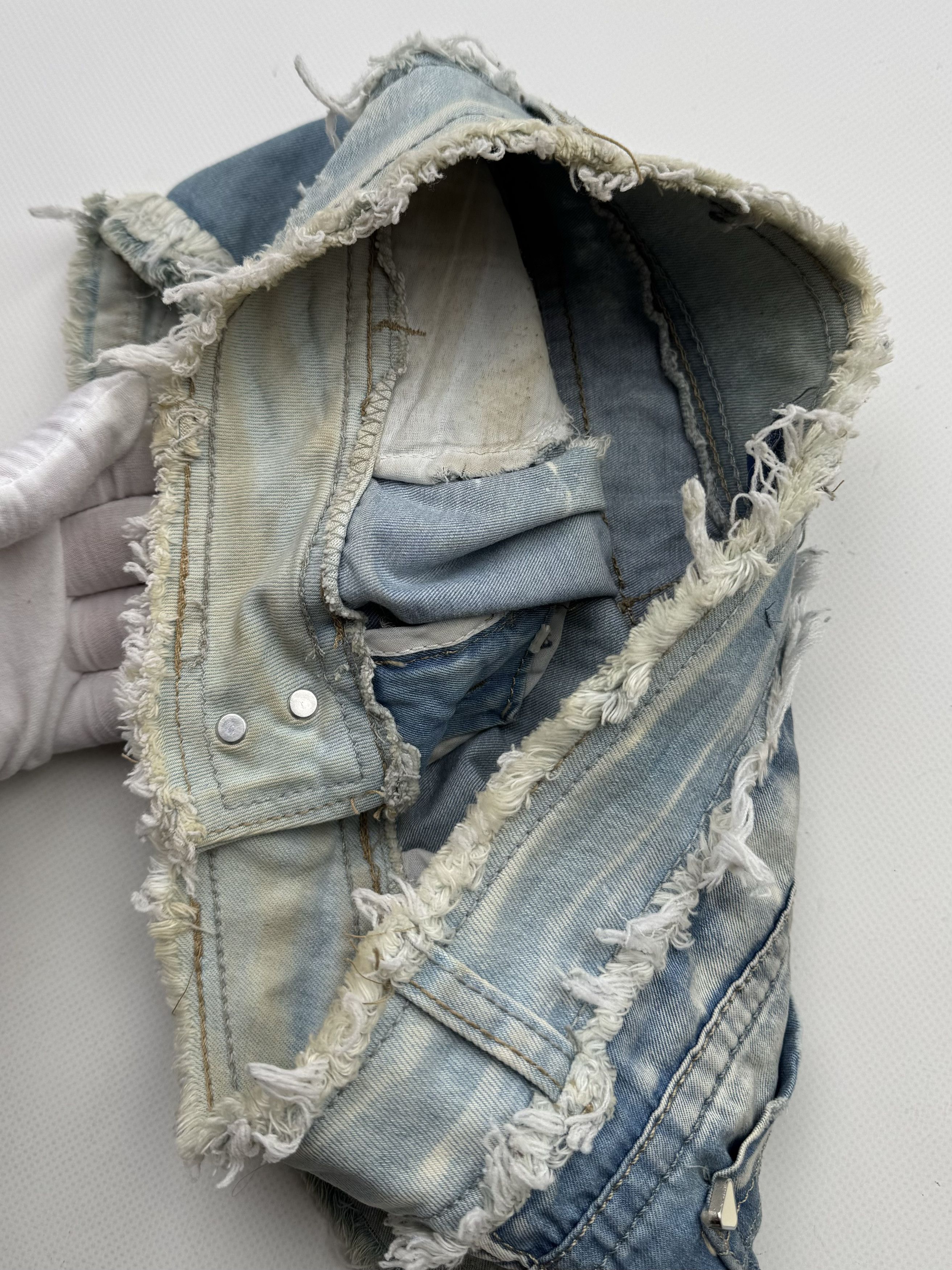 Japanese Brand 90's Distressed Mini Shorts B72(V125)E2 Size 25" / US 0 / IT 36 - 6 Thumbnail
